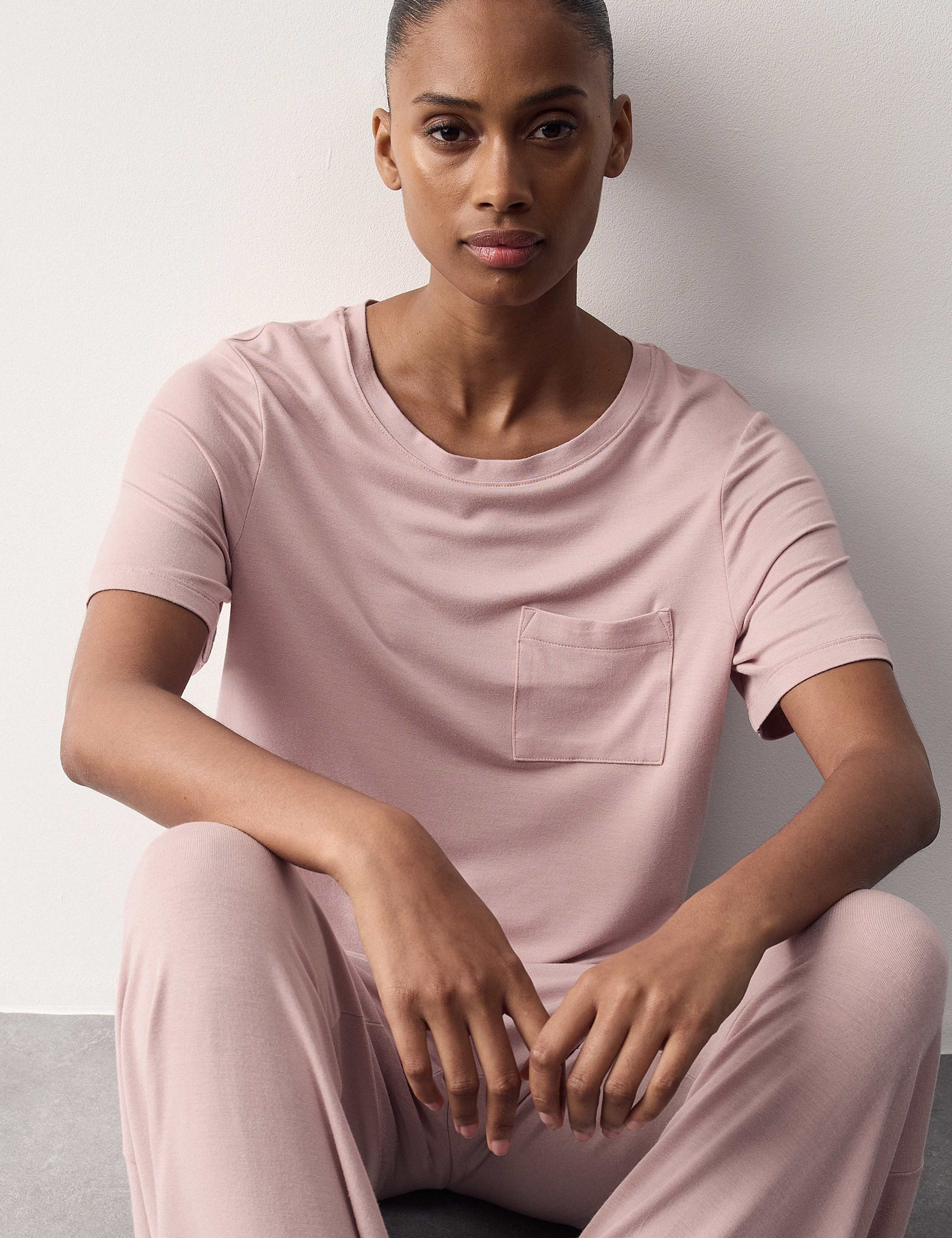 Modal Rich Short Sleeve Pyjama Top