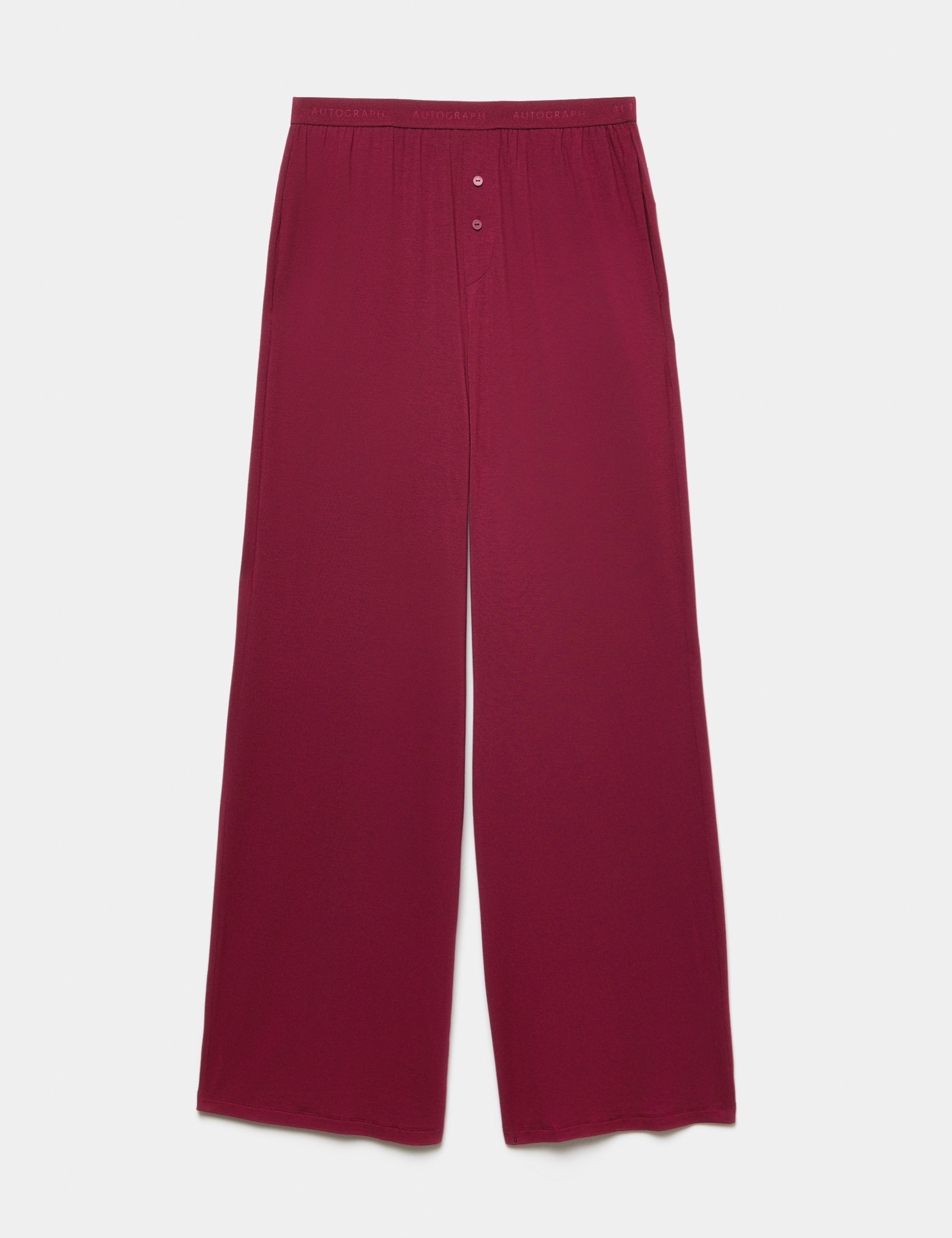 Modal Rich Long Sleeve Pyjama Top & Bottom Set 1 of 6
