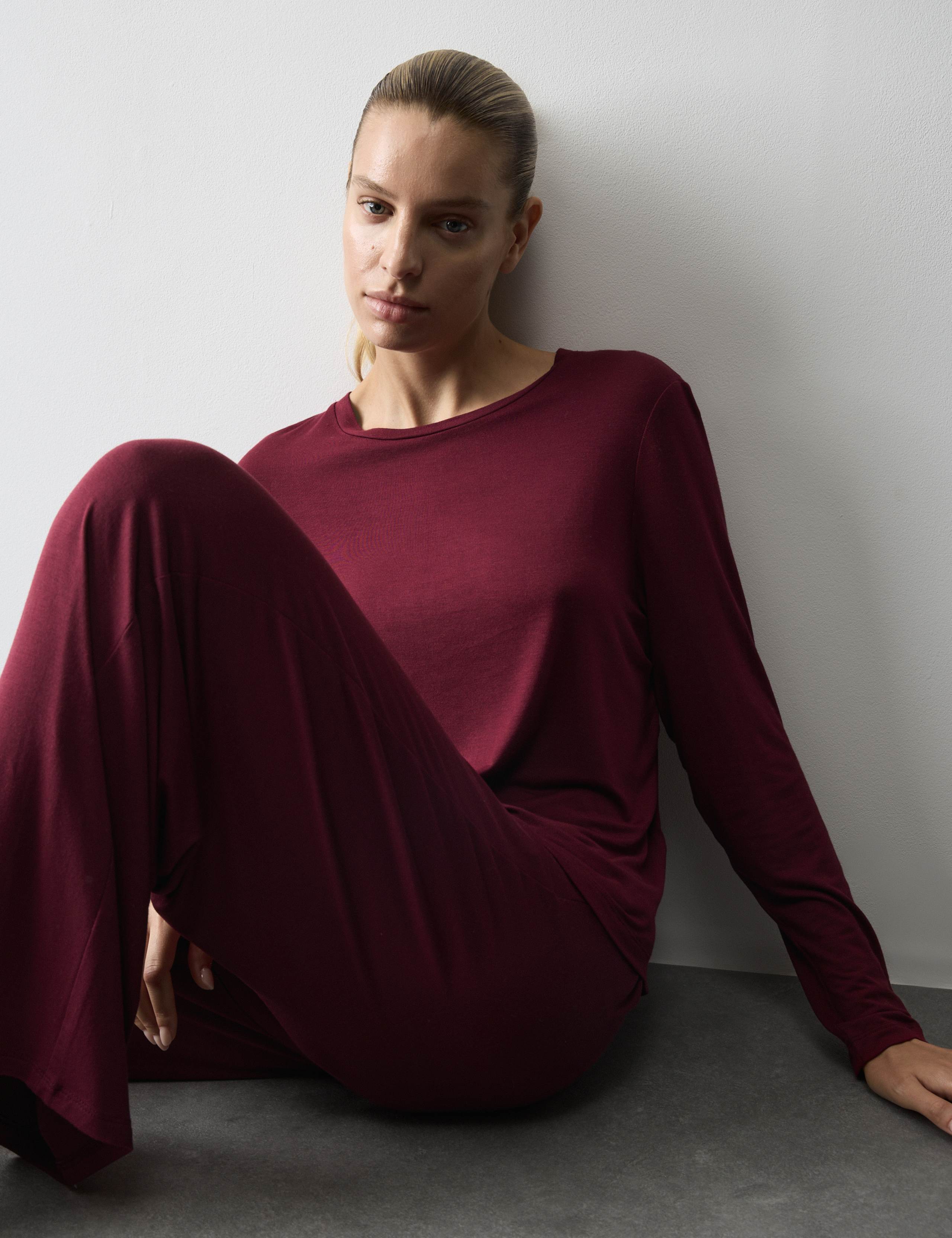 Modal Rich Long Sleeve Pyjama Top
