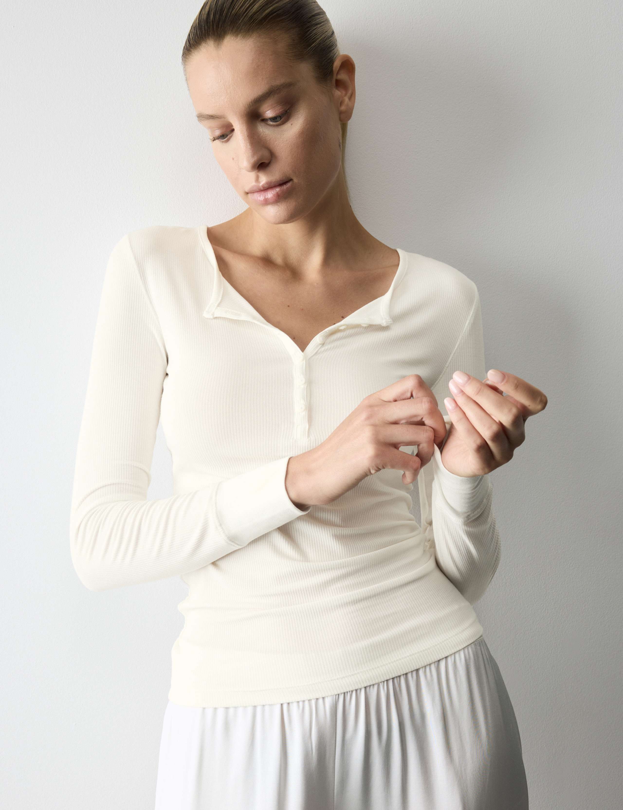 Modal Henley Pyjama Top