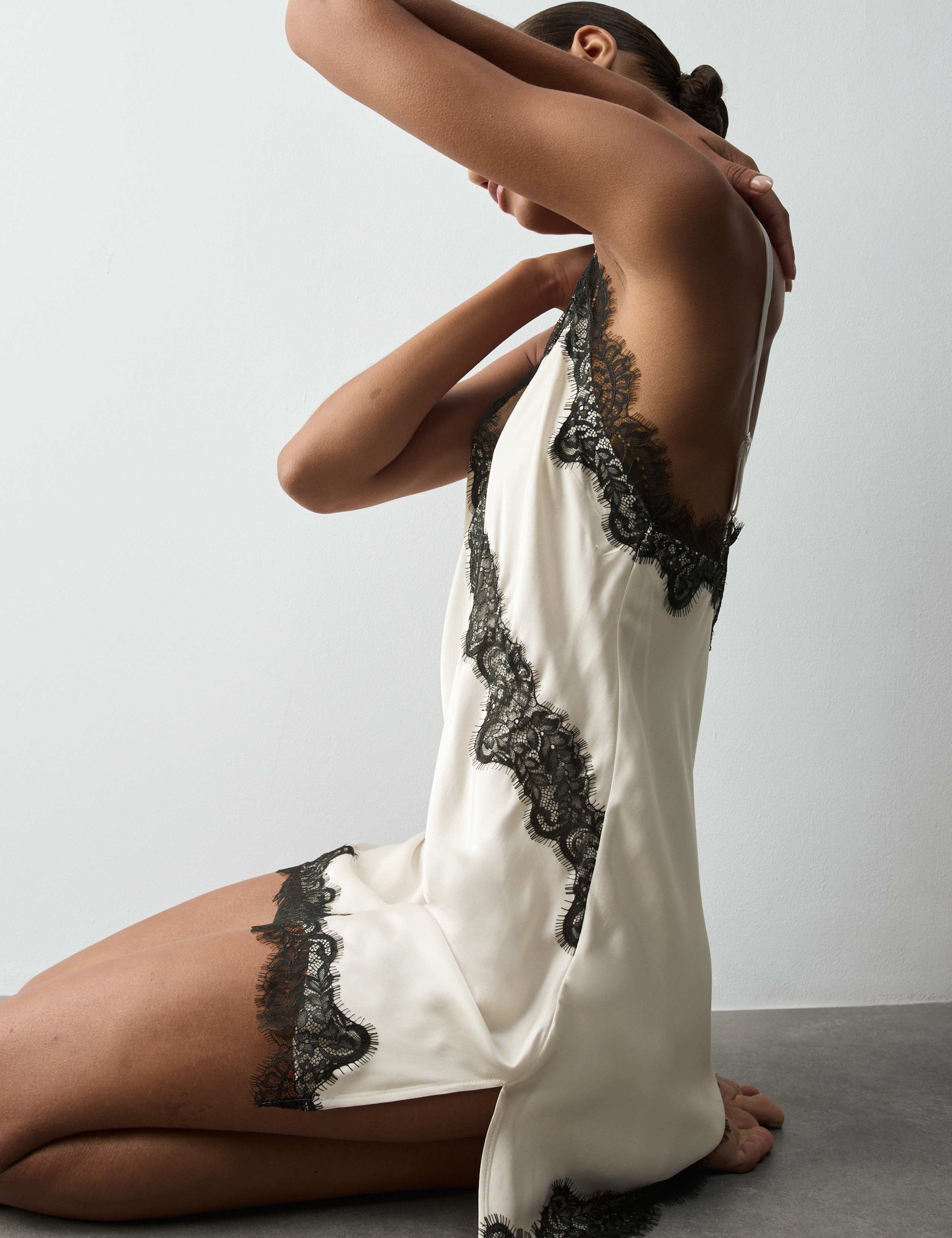 Satin and Lace Chemise