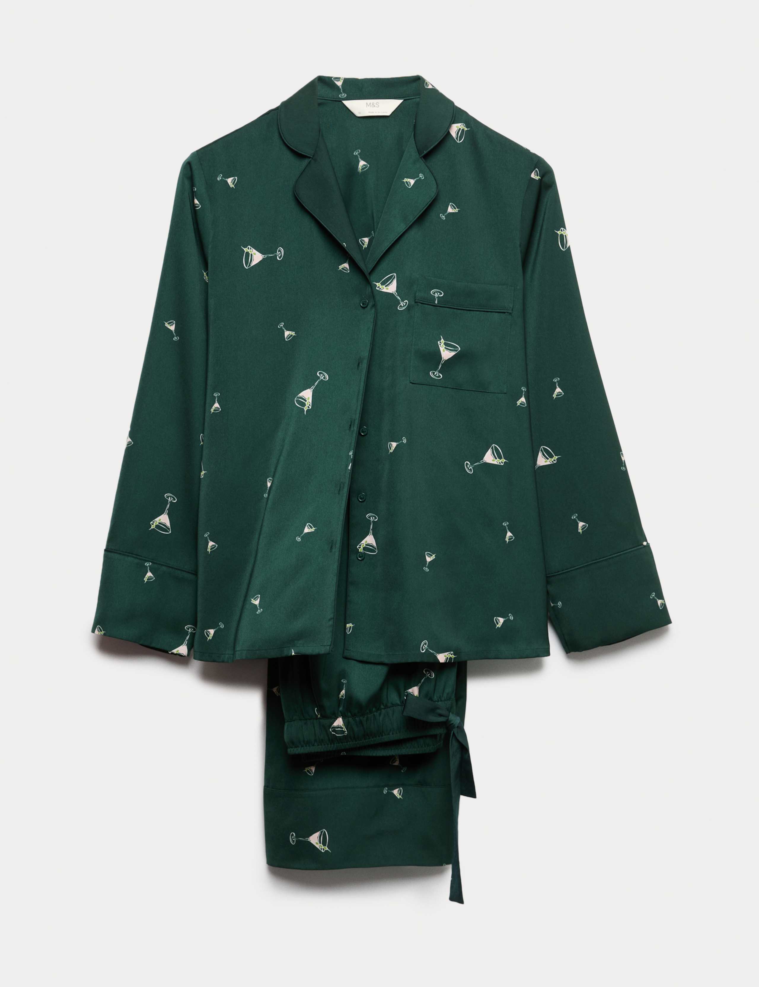 Dream Satin™ Cocktail Print Pyjama Set