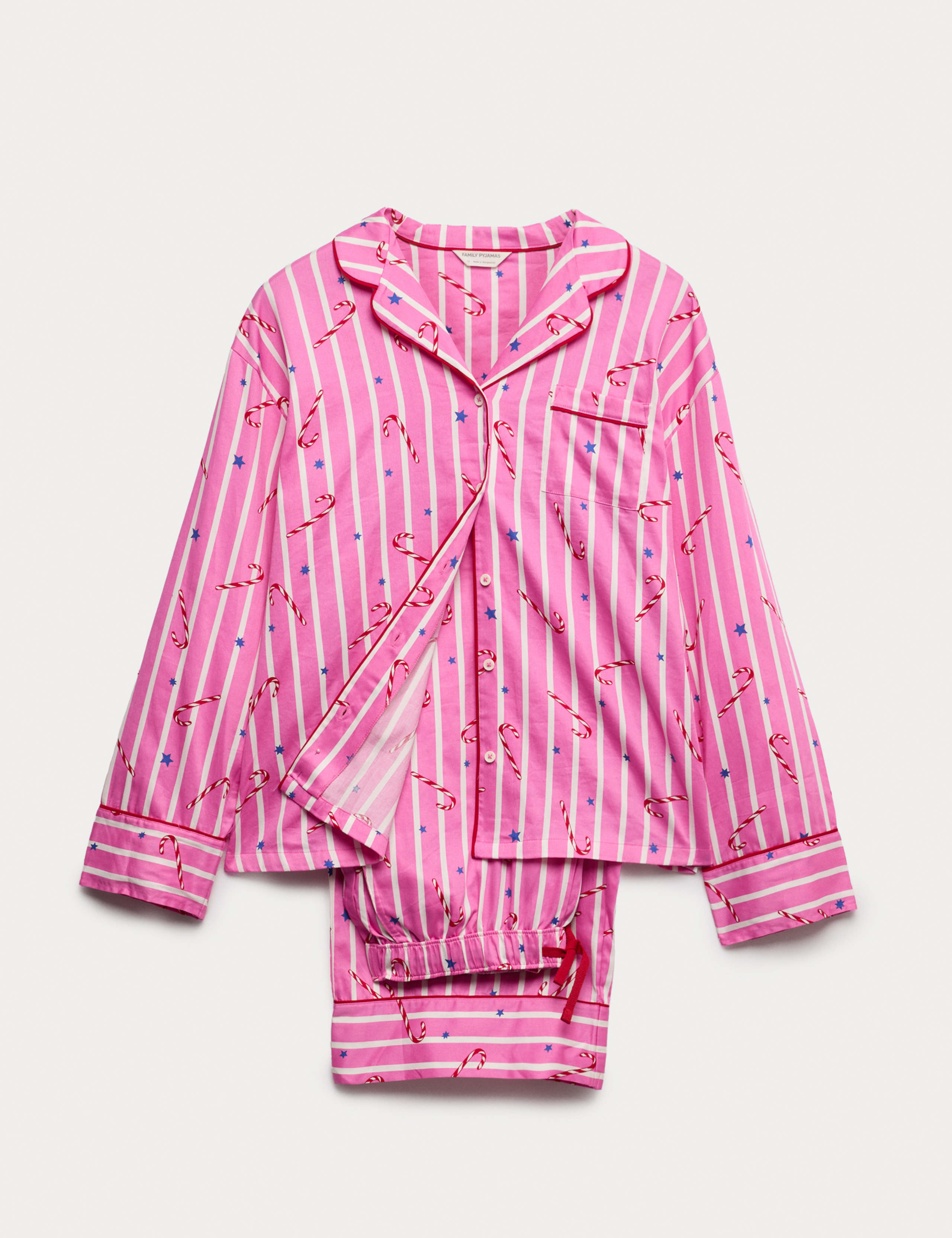 Pure Cotton Sateen Striped Pyjama Set