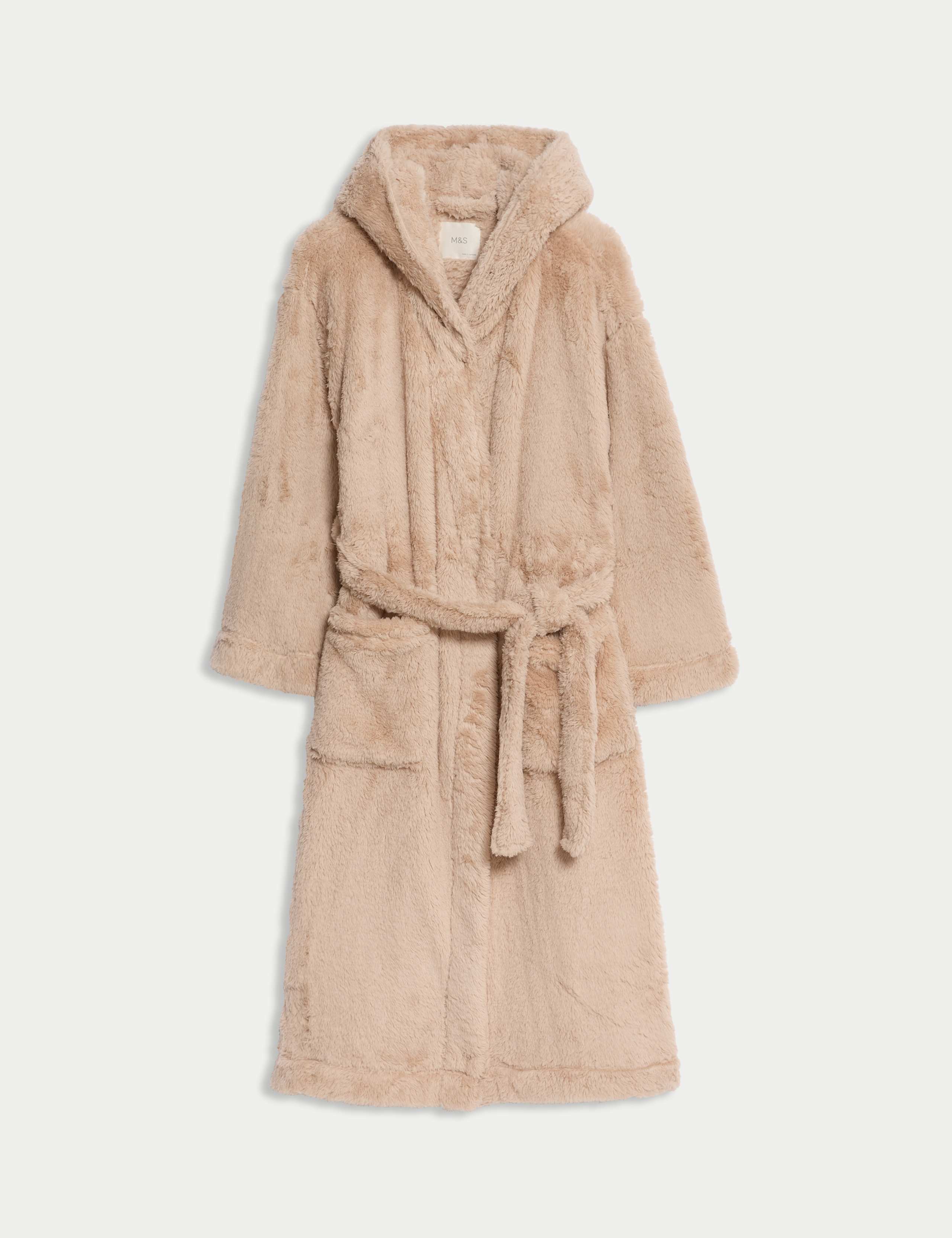 Fleece Hooded Dressing Gown