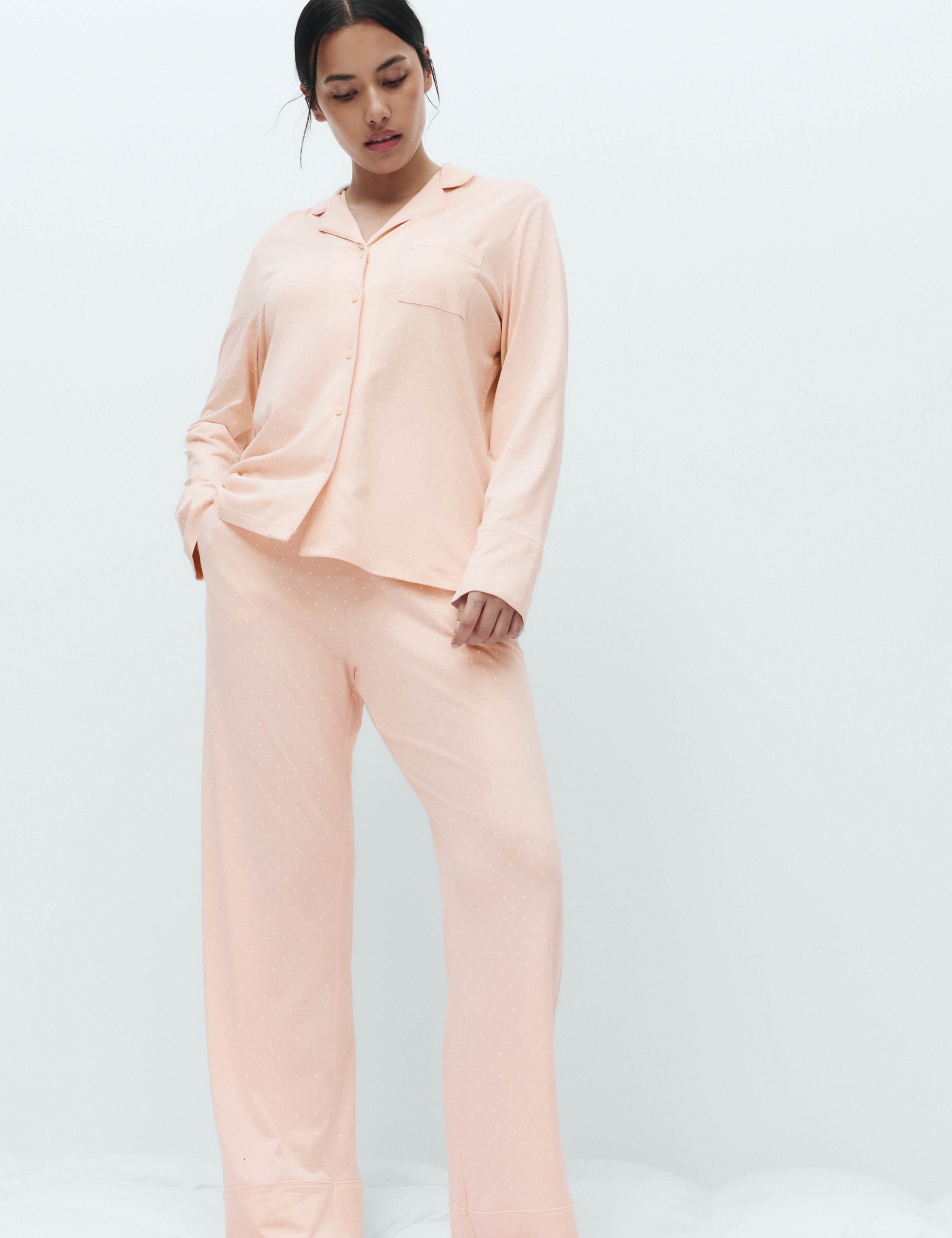 Cotton Modal Printed Revere Pyjama Set