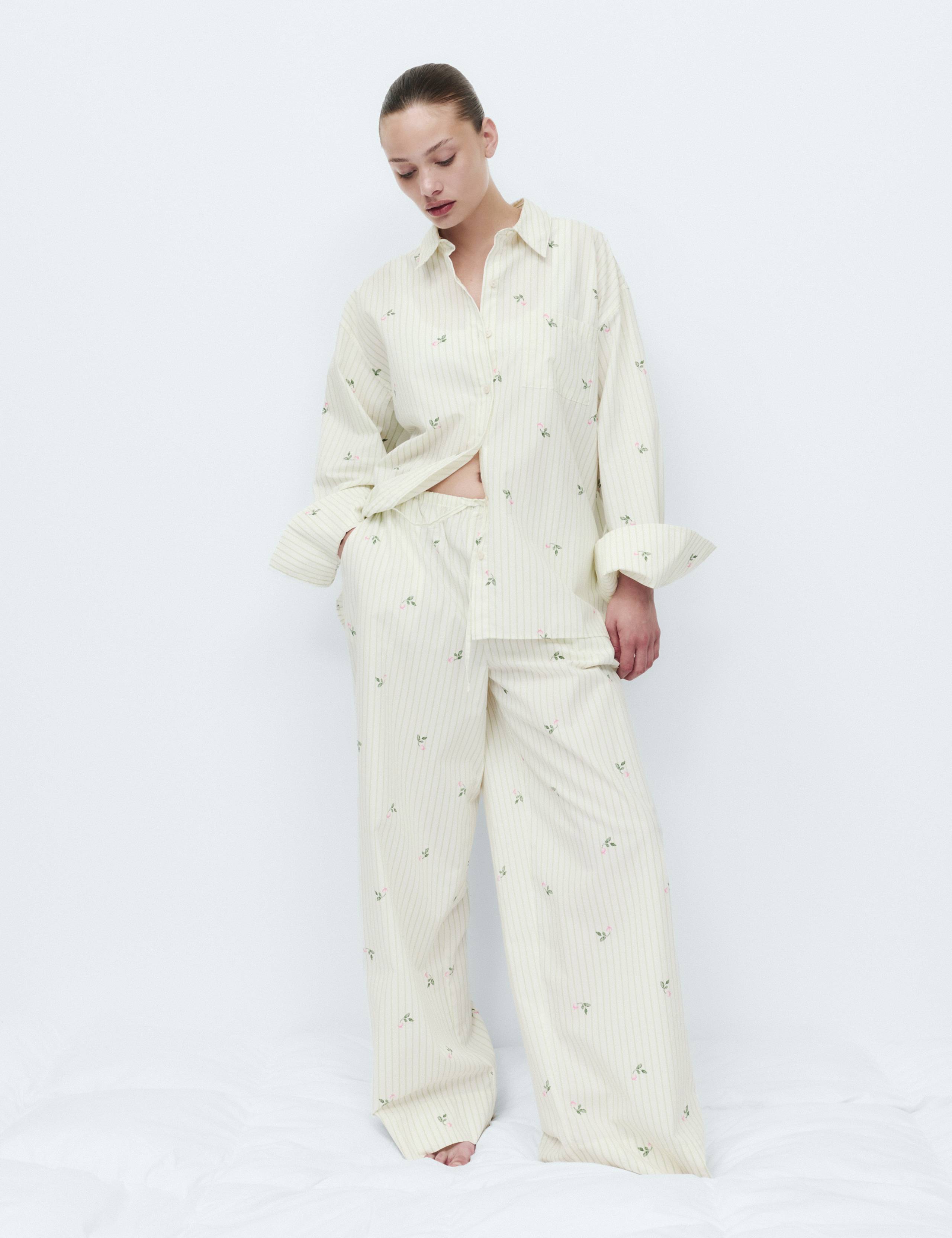 Pure Cotton Poplin Printed Pyjama Set
