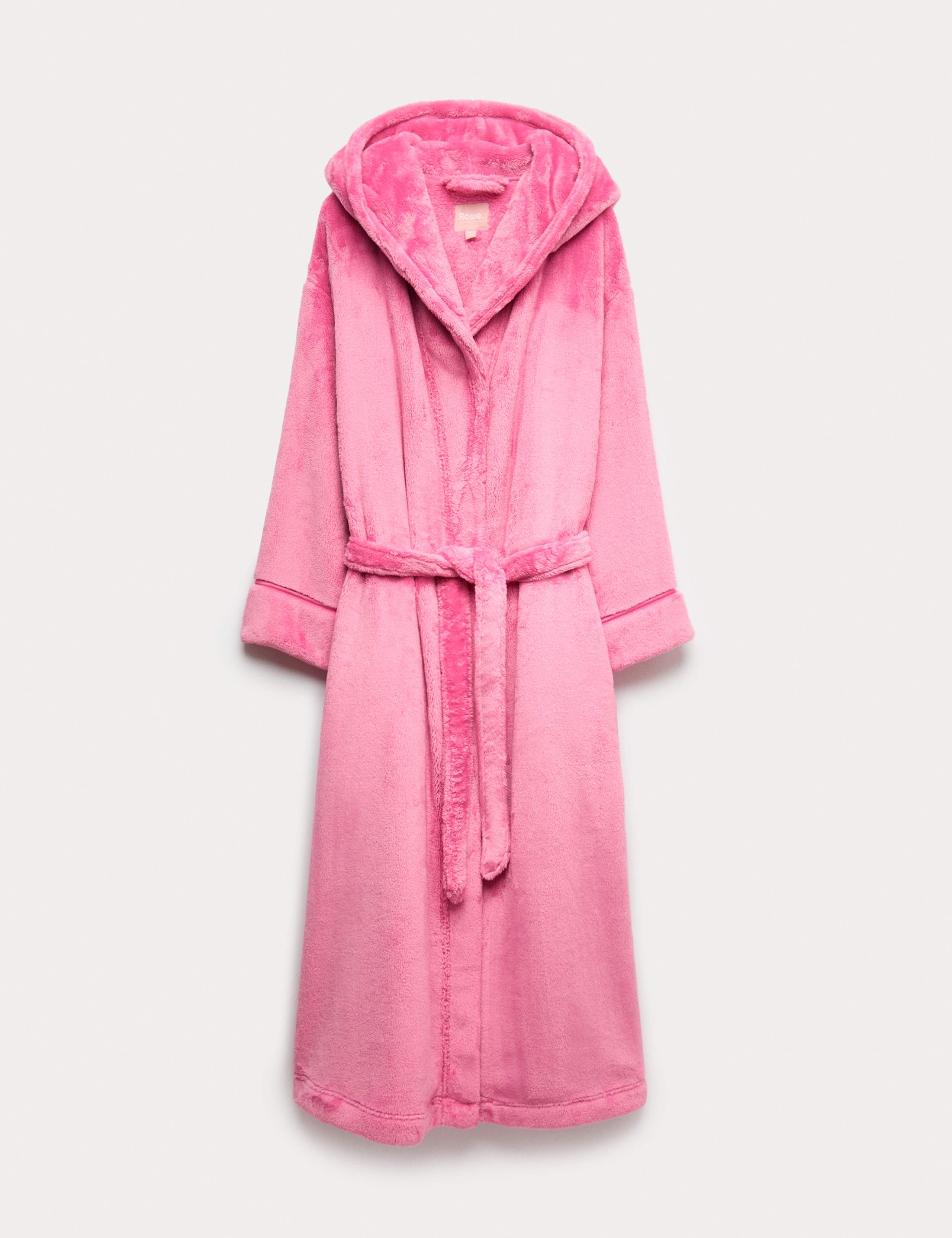 Fleece Hooded Dressing Gown
