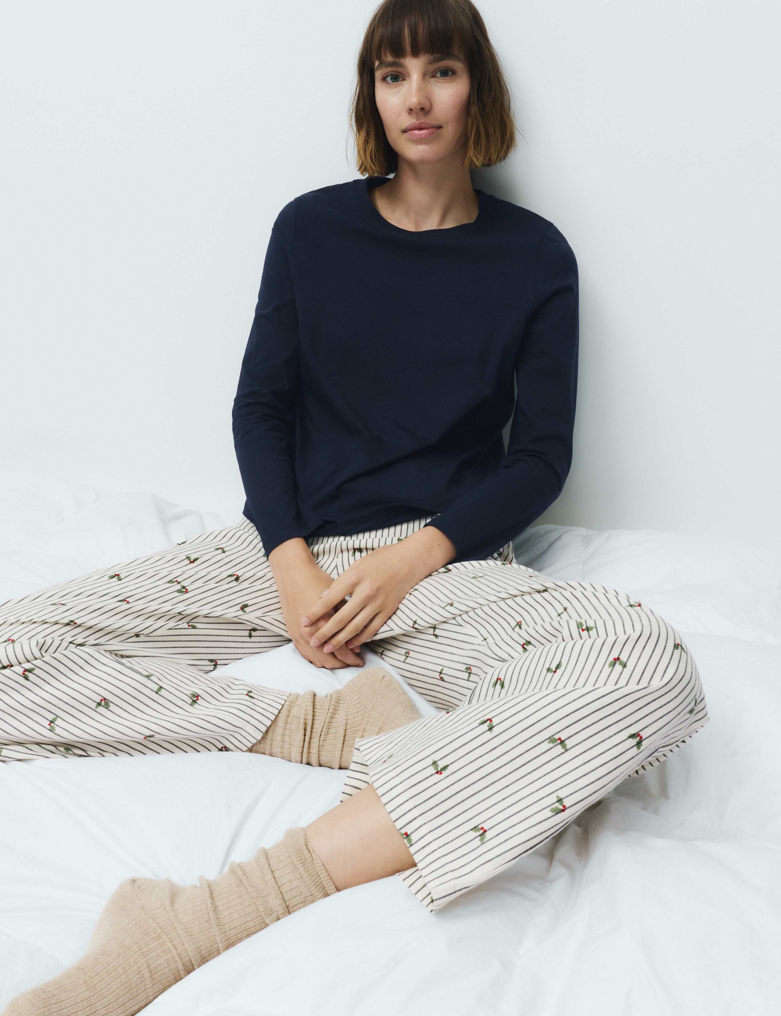 Pure Cotton Striped Pyjama Set
