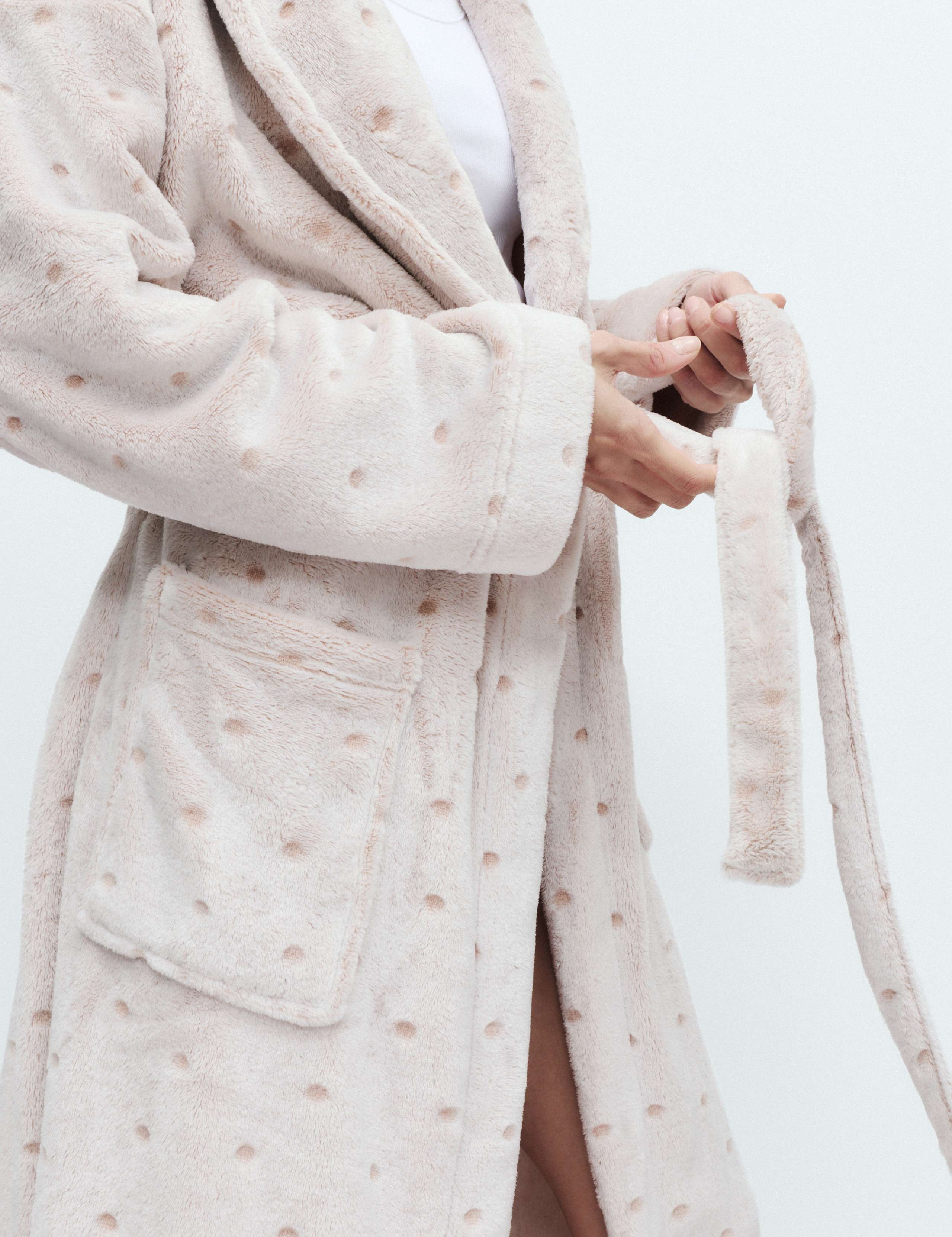 Spot Carved Dressing Gown