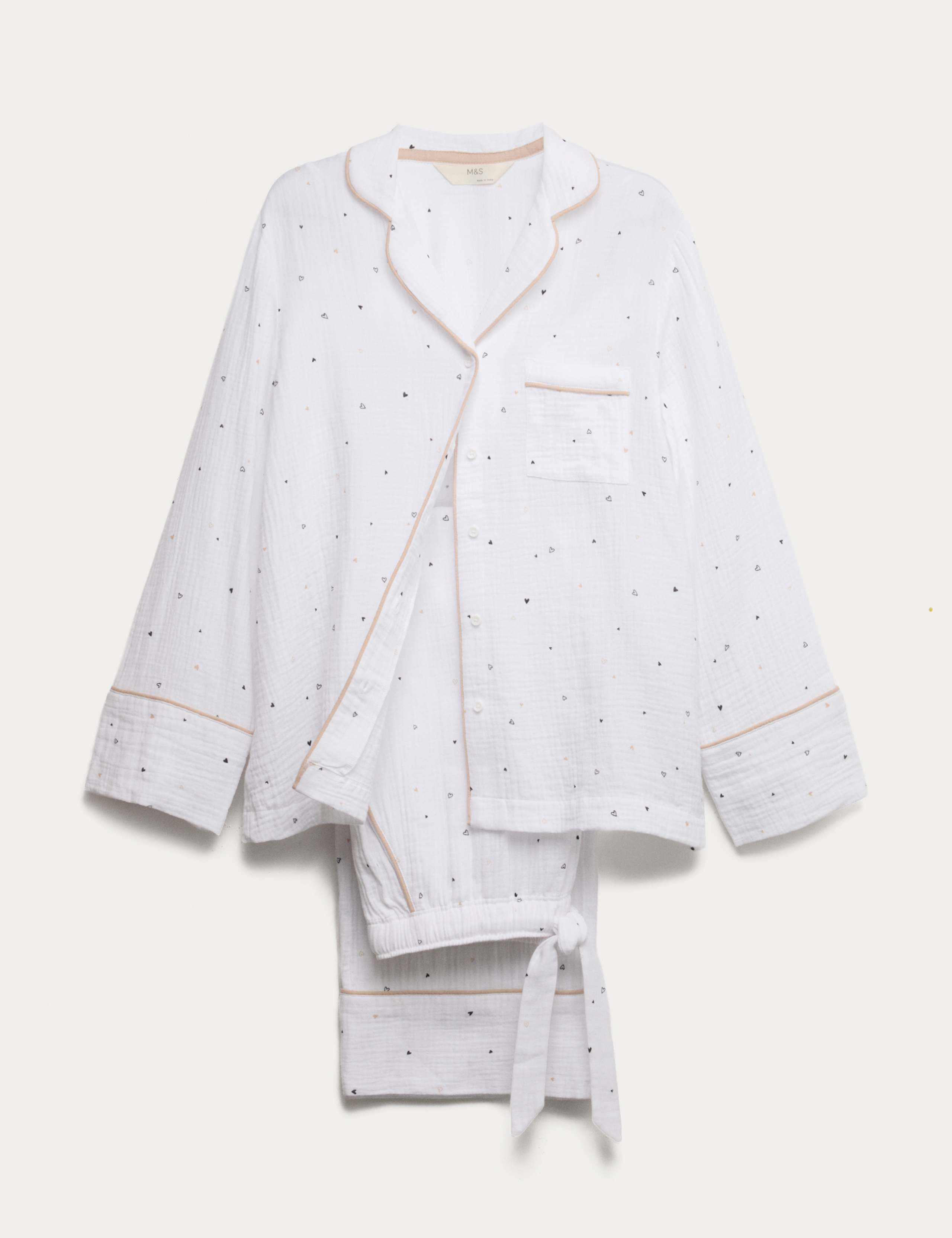 Cool Comfort™ Muslin Heart Print Pyjama Set