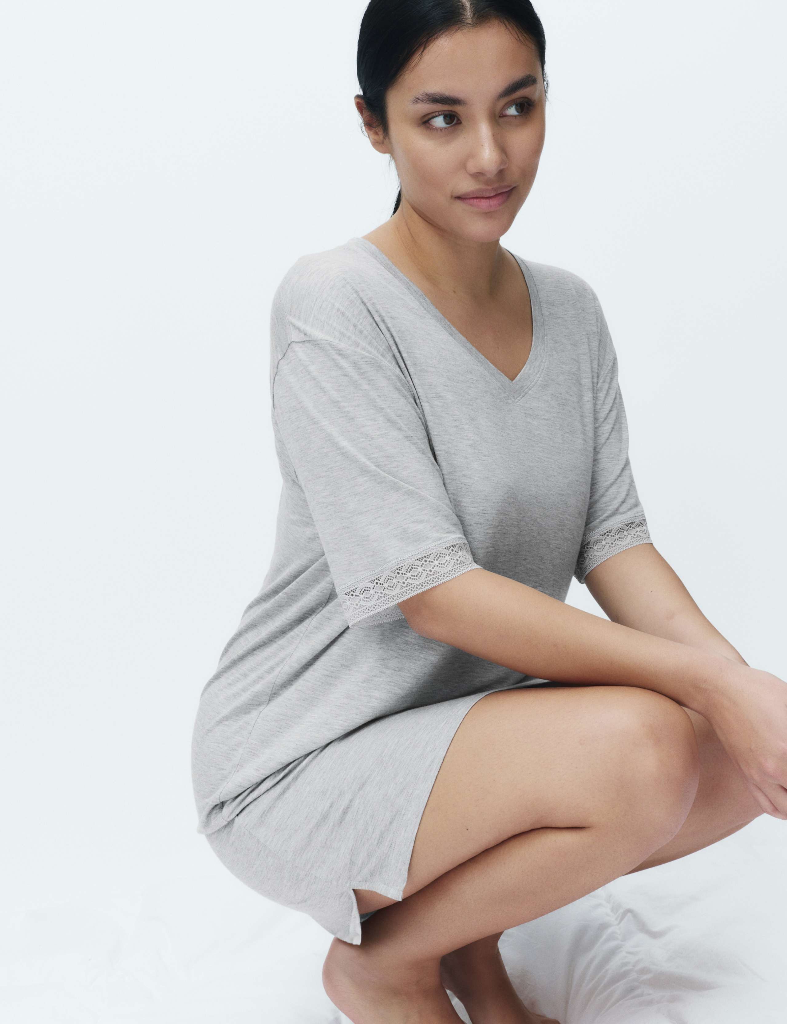 Lace Trim Nightshirt