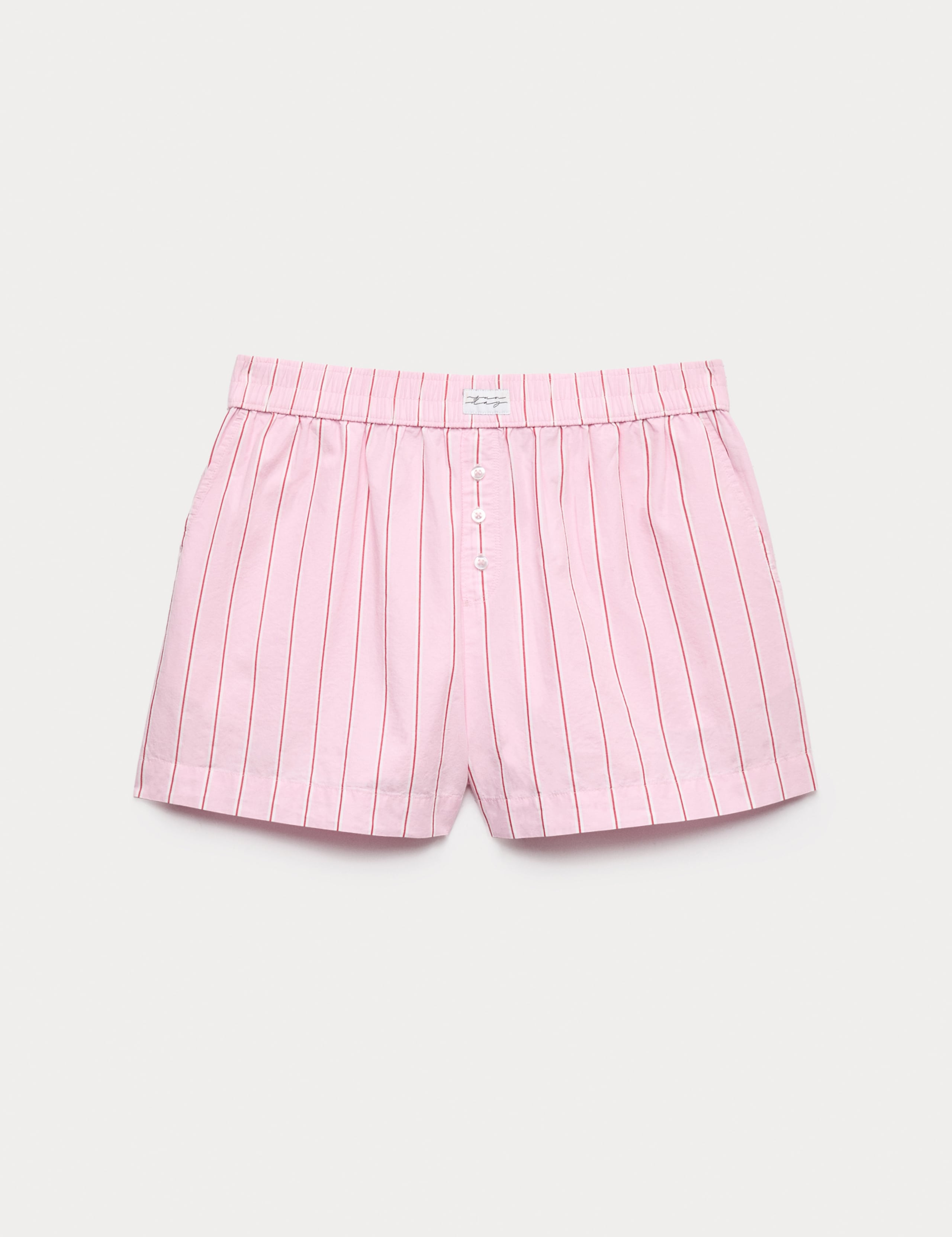 Pure Cotton Striped Pyjama Shorts