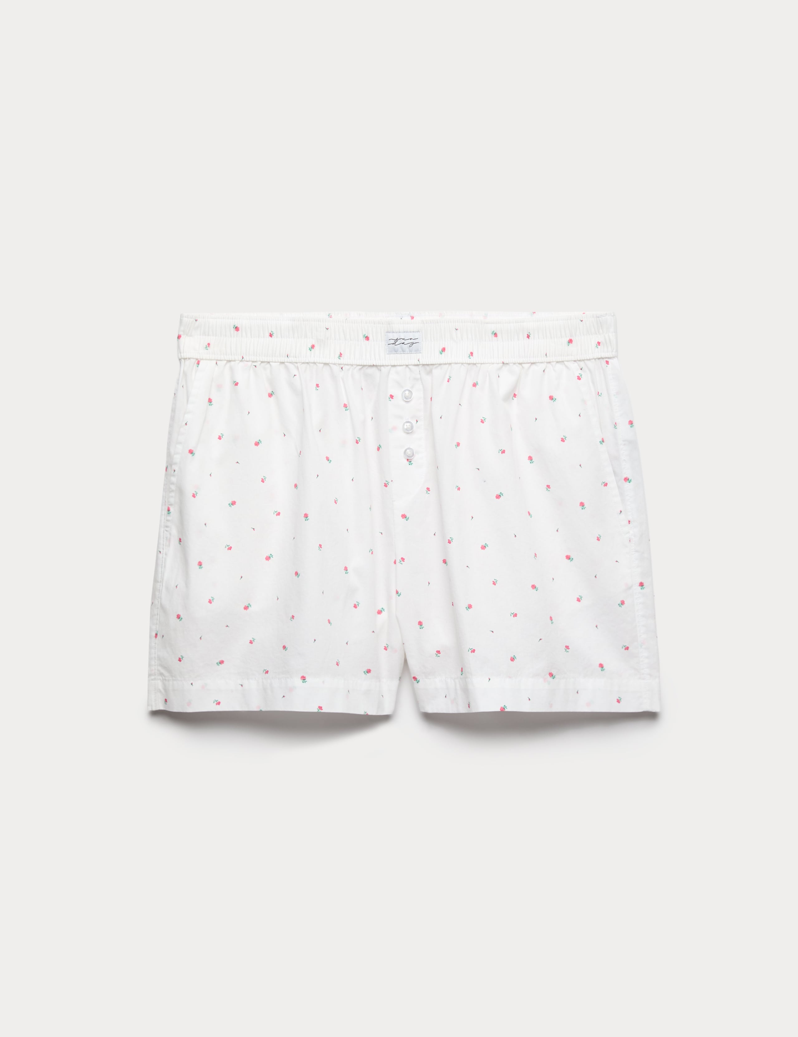 Pure Cotton Floral Pyjama Shorts