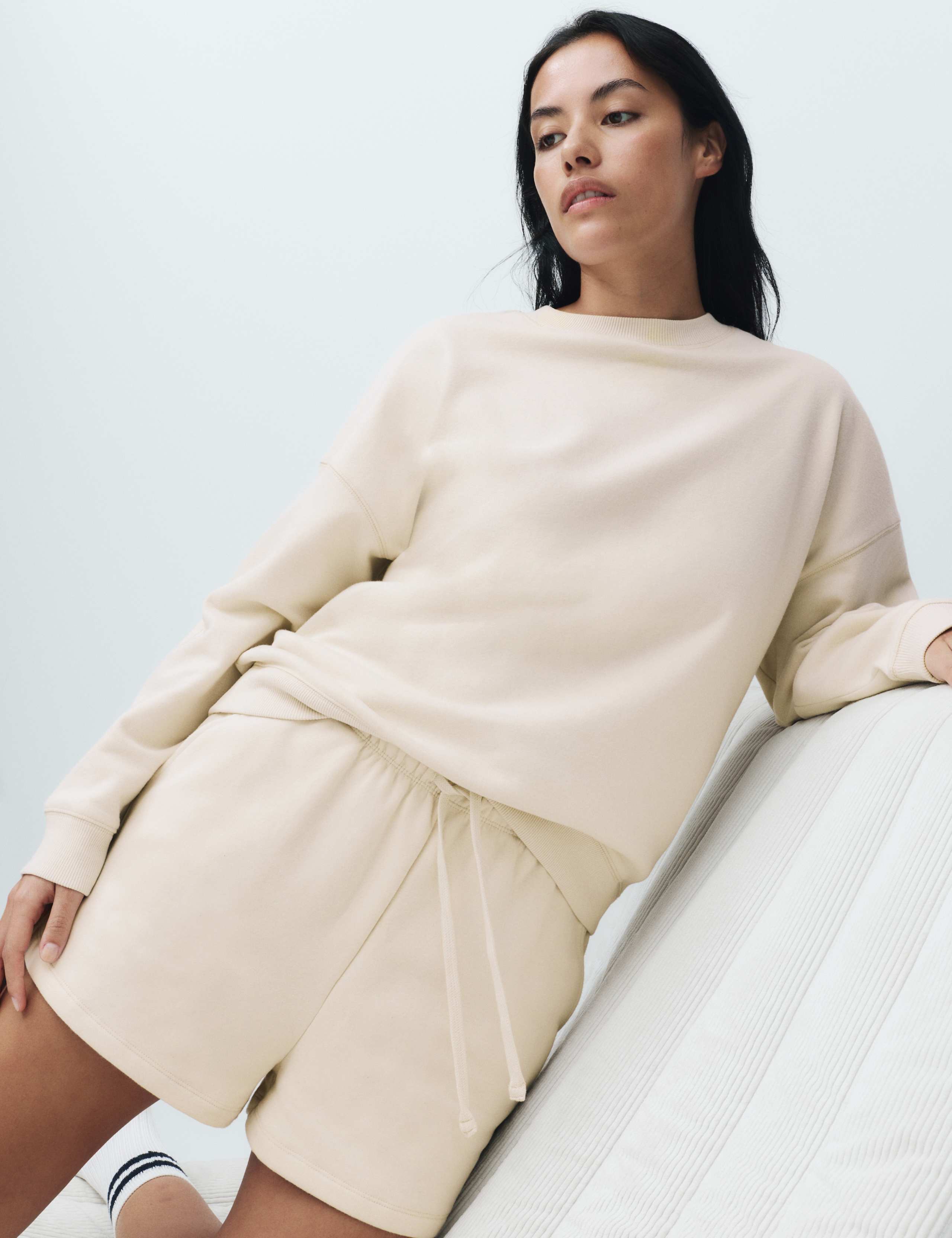 Cotton Rich Brushback Sweatshirt Set 6 of 6