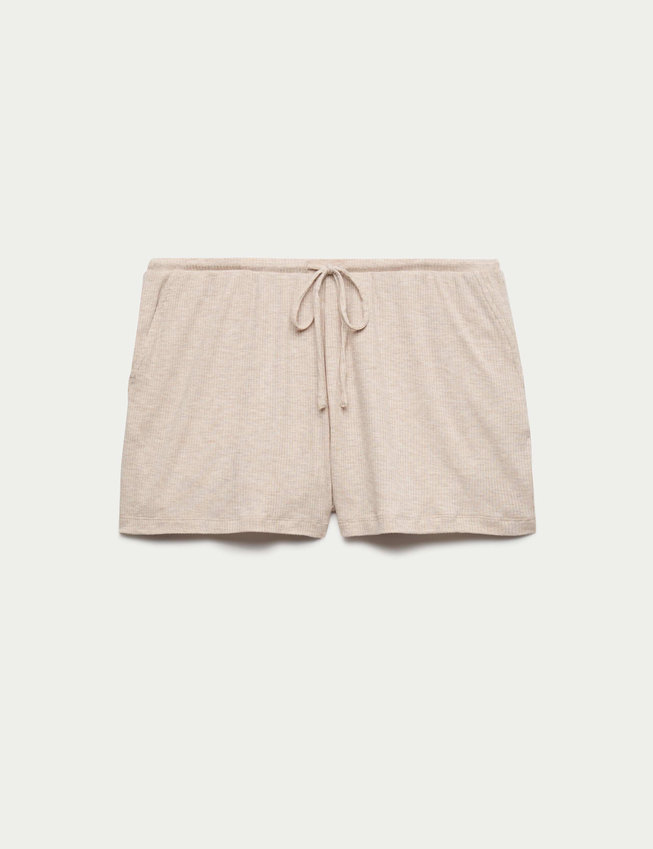 Modal Rich Ribbed Cami Pyjama Top Set 1 of 6