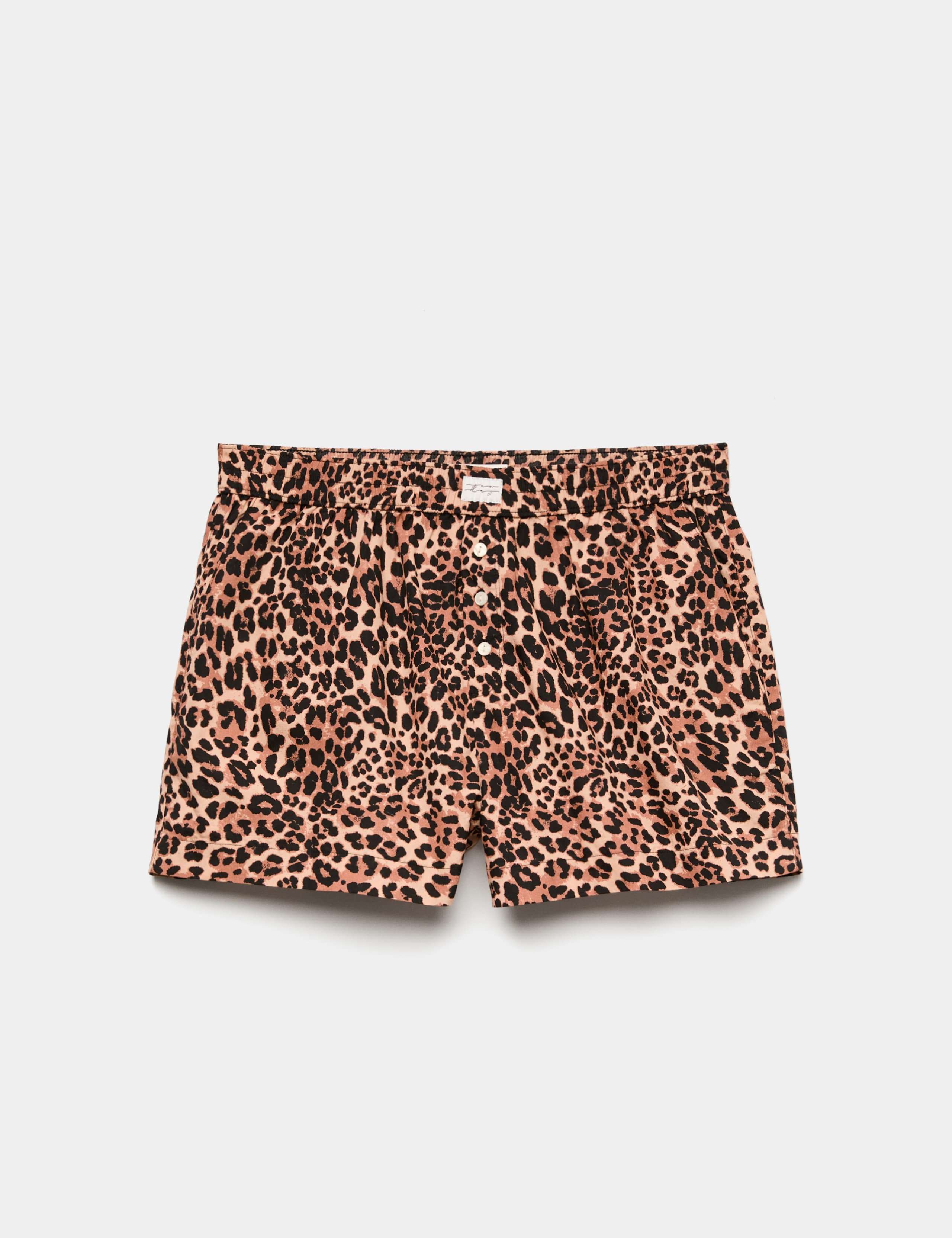 Pure Cotton Animal Print Pyjama Shorts