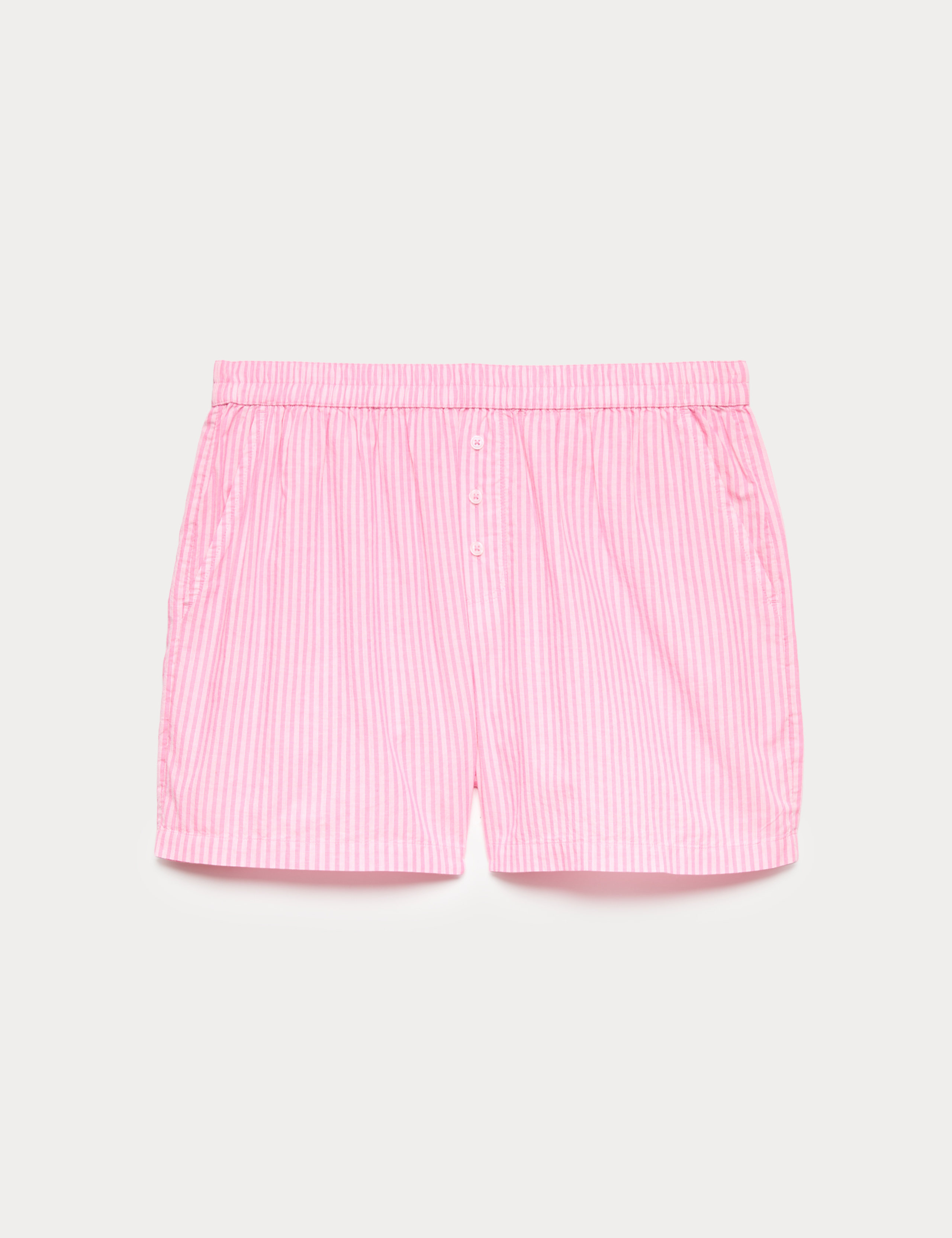 Pure Cotton Striped Pyjama Shorts