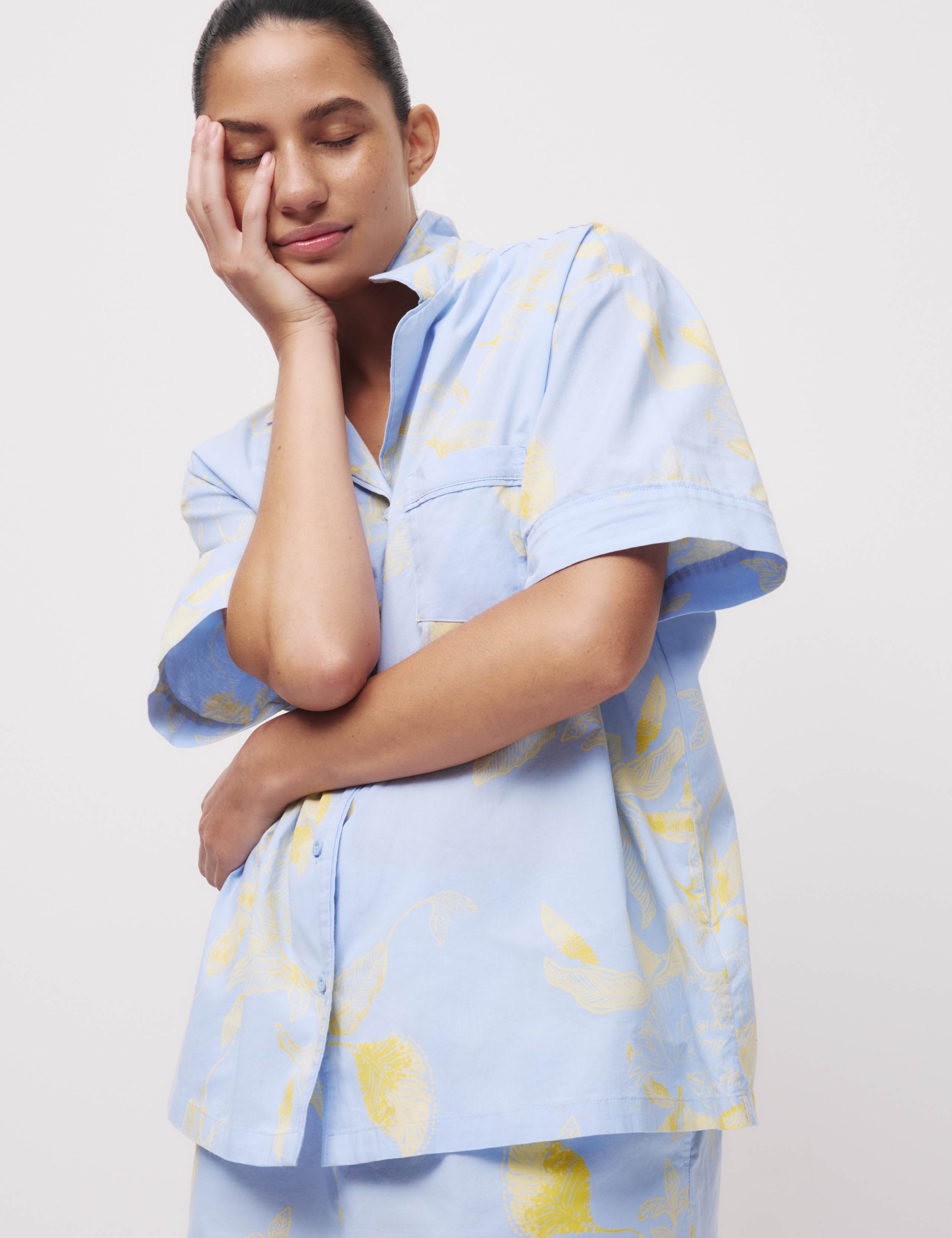 Pure Cotton Printed Pyjama Top