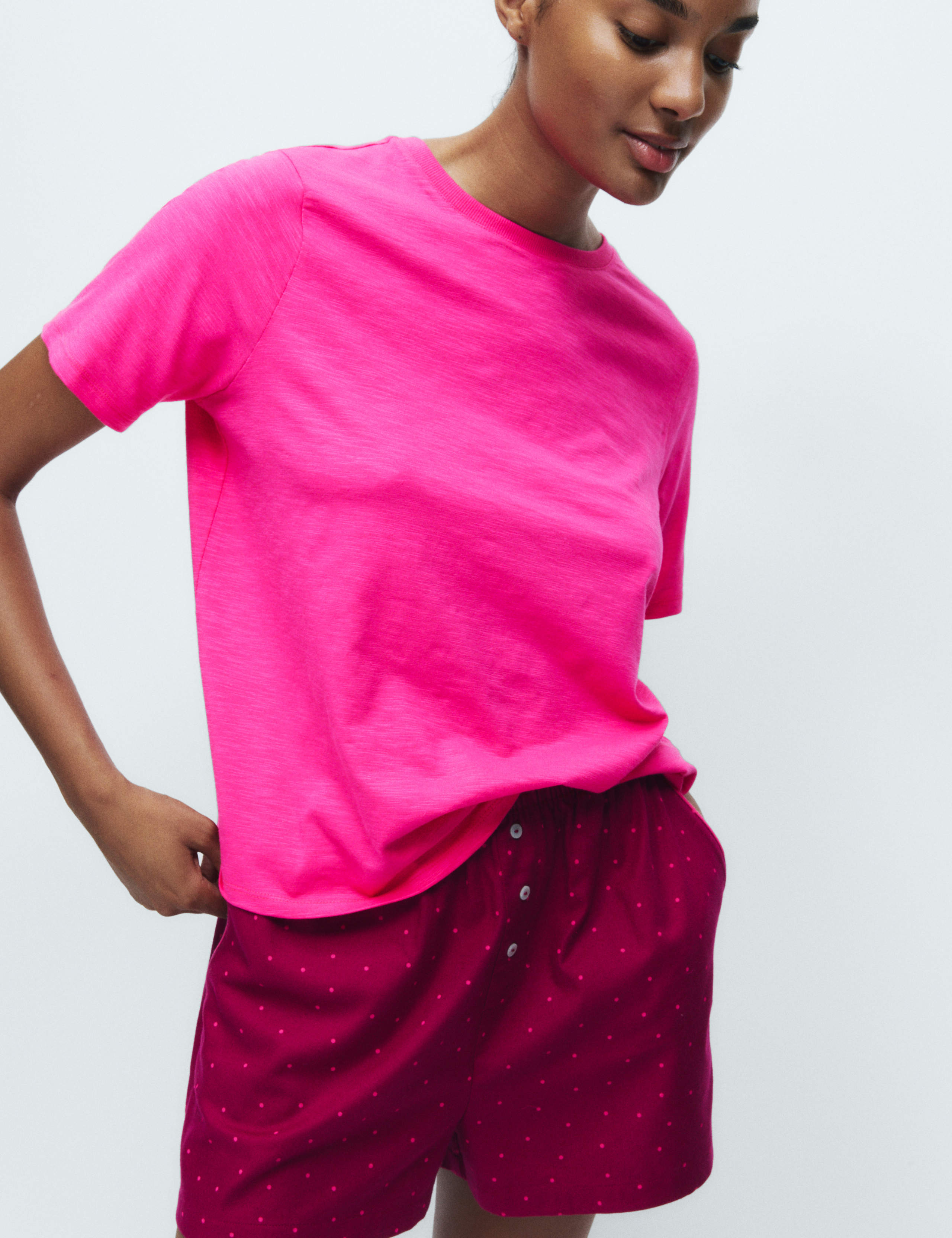 2pk Cotton Rich Pyjama Tops