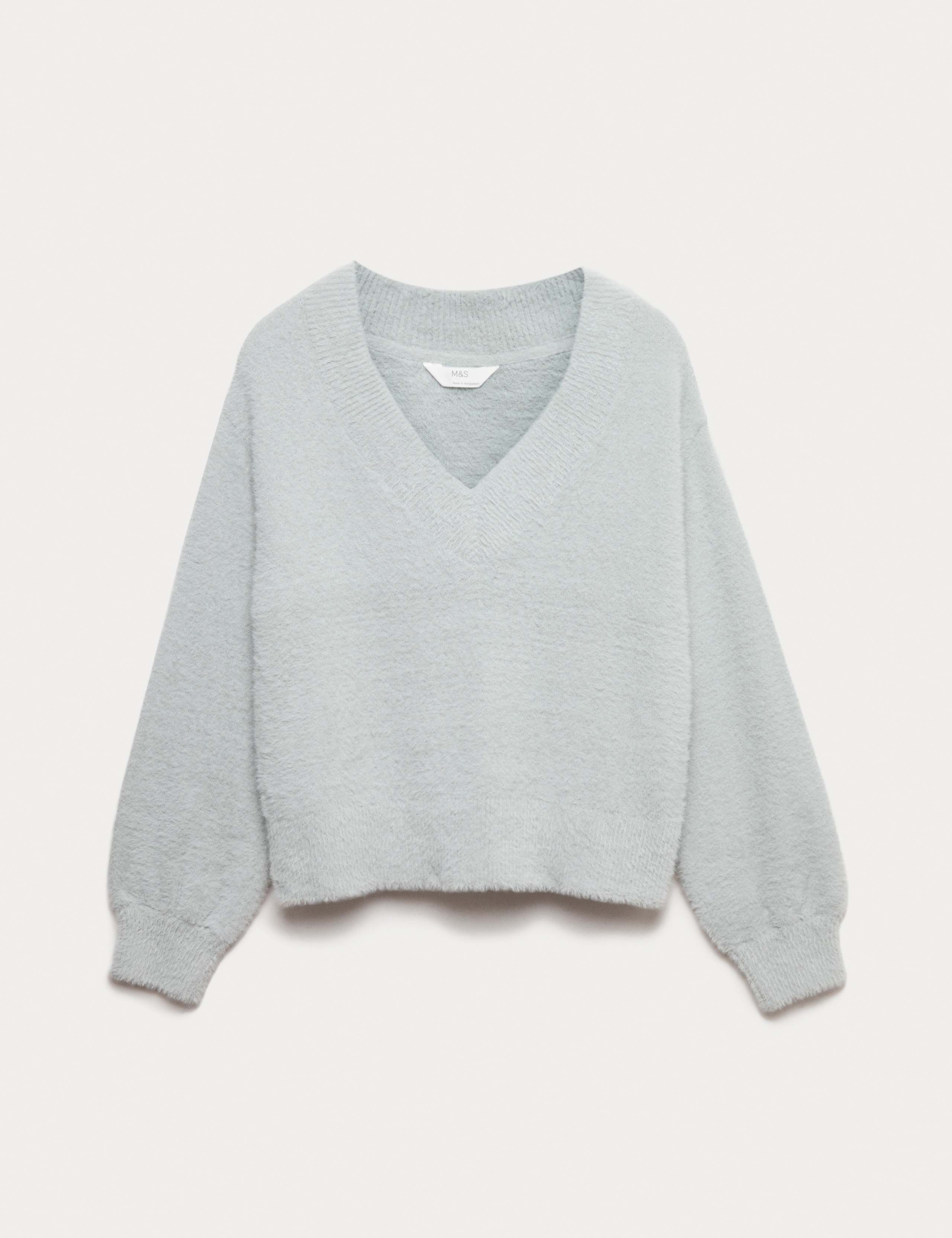 Feather Knit V-Neck Pyjama Top