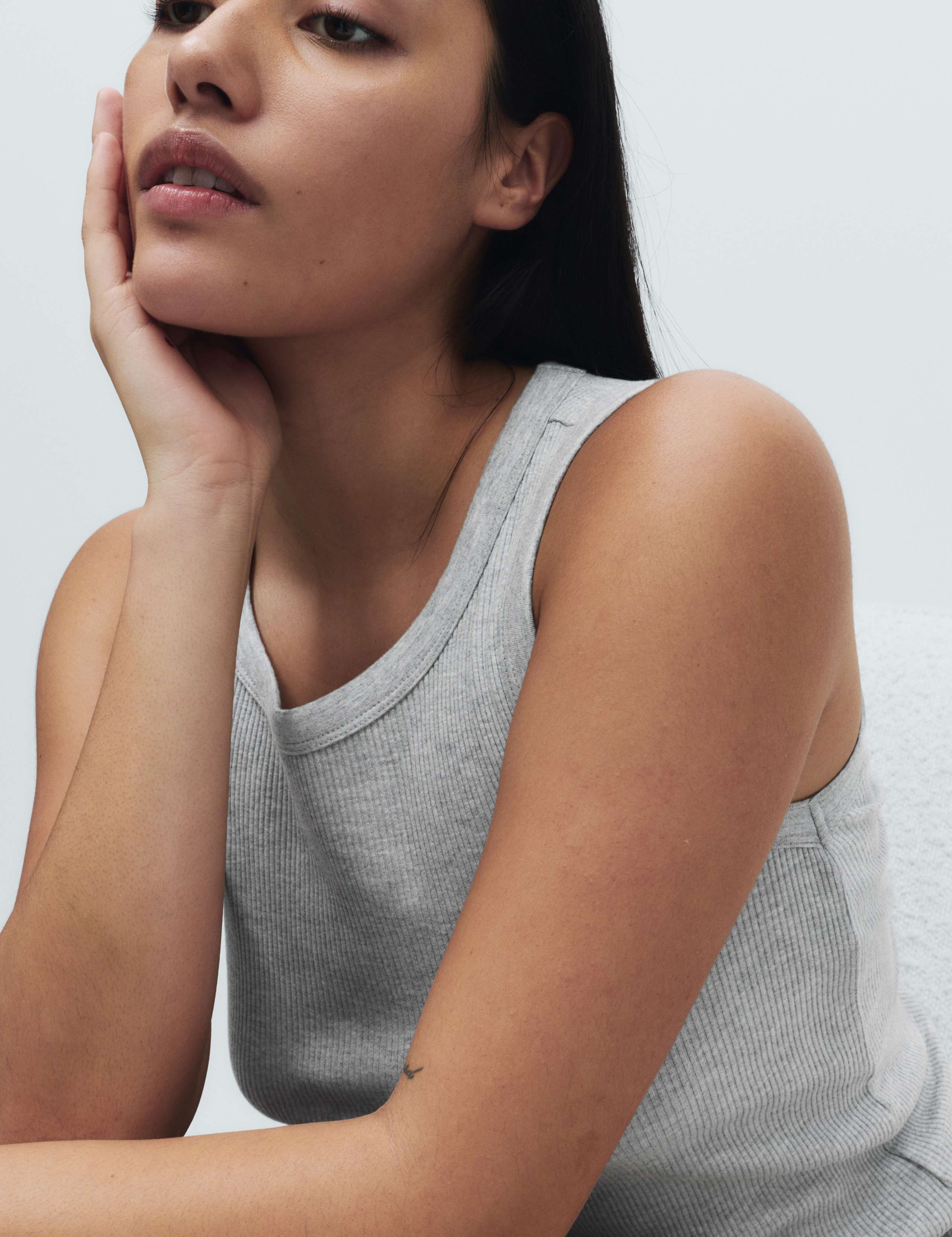 Cotton Modal Ribbed Vest