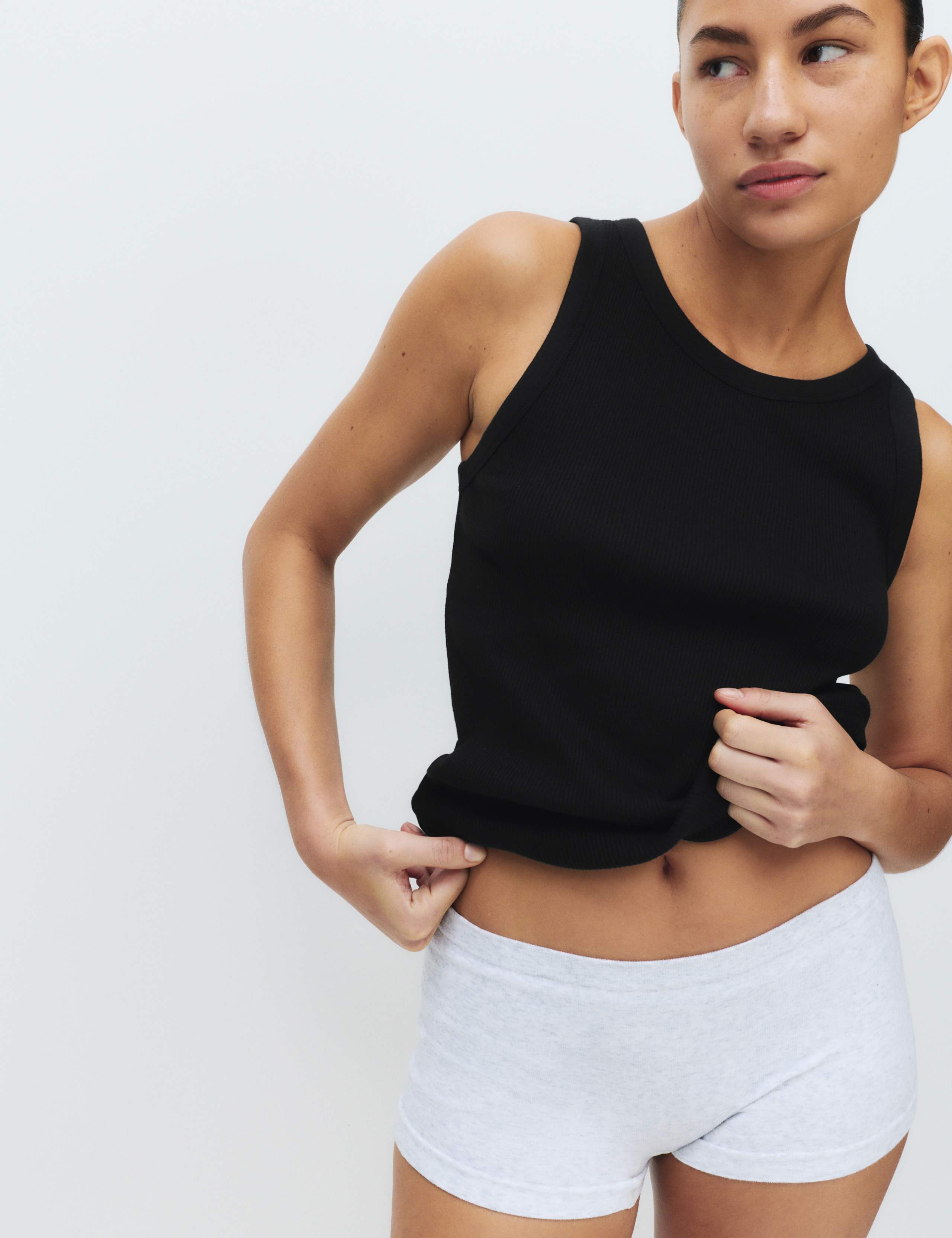 Cotton Modal Ribbed Vest