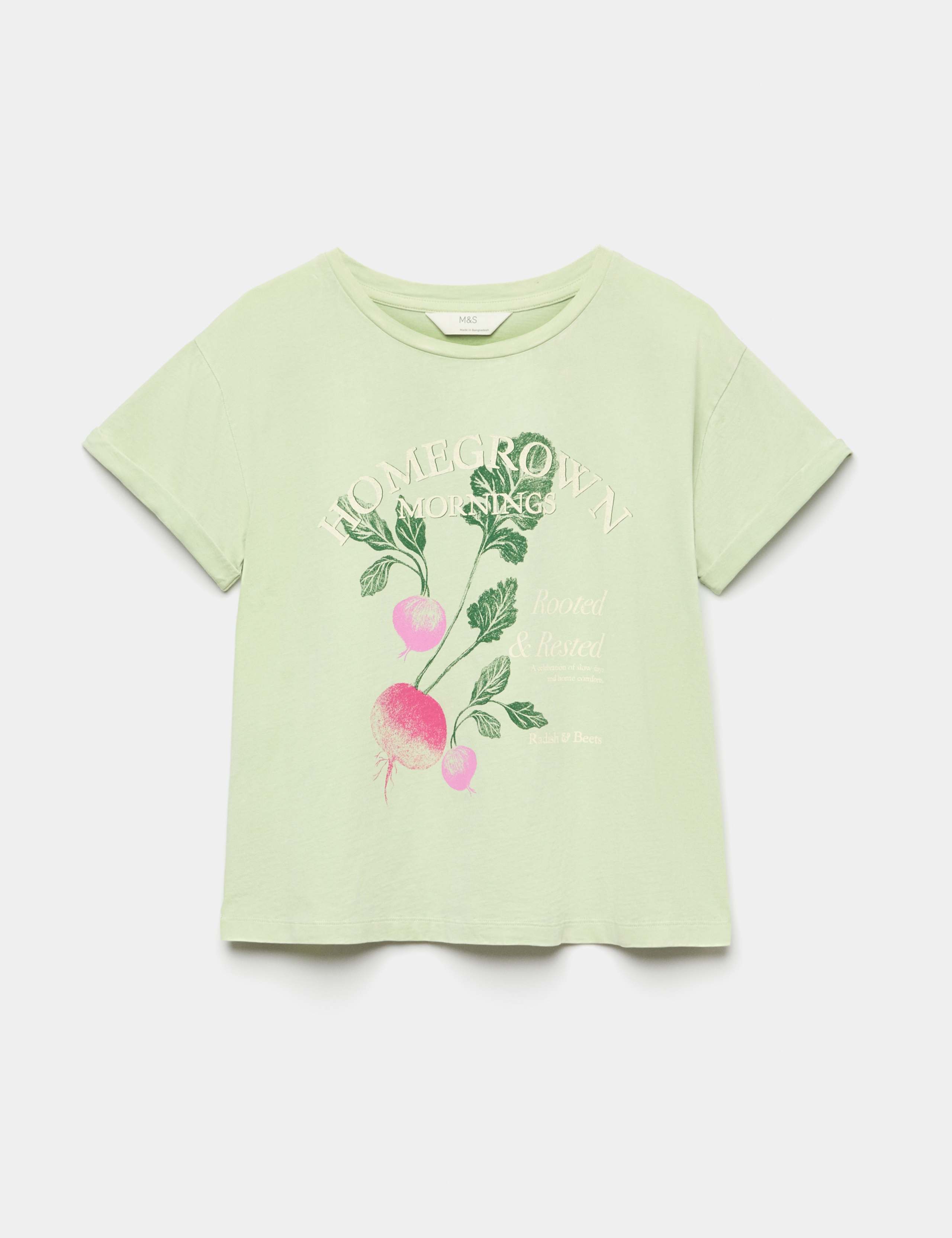Jersey Washed Graphic Pyjama Top