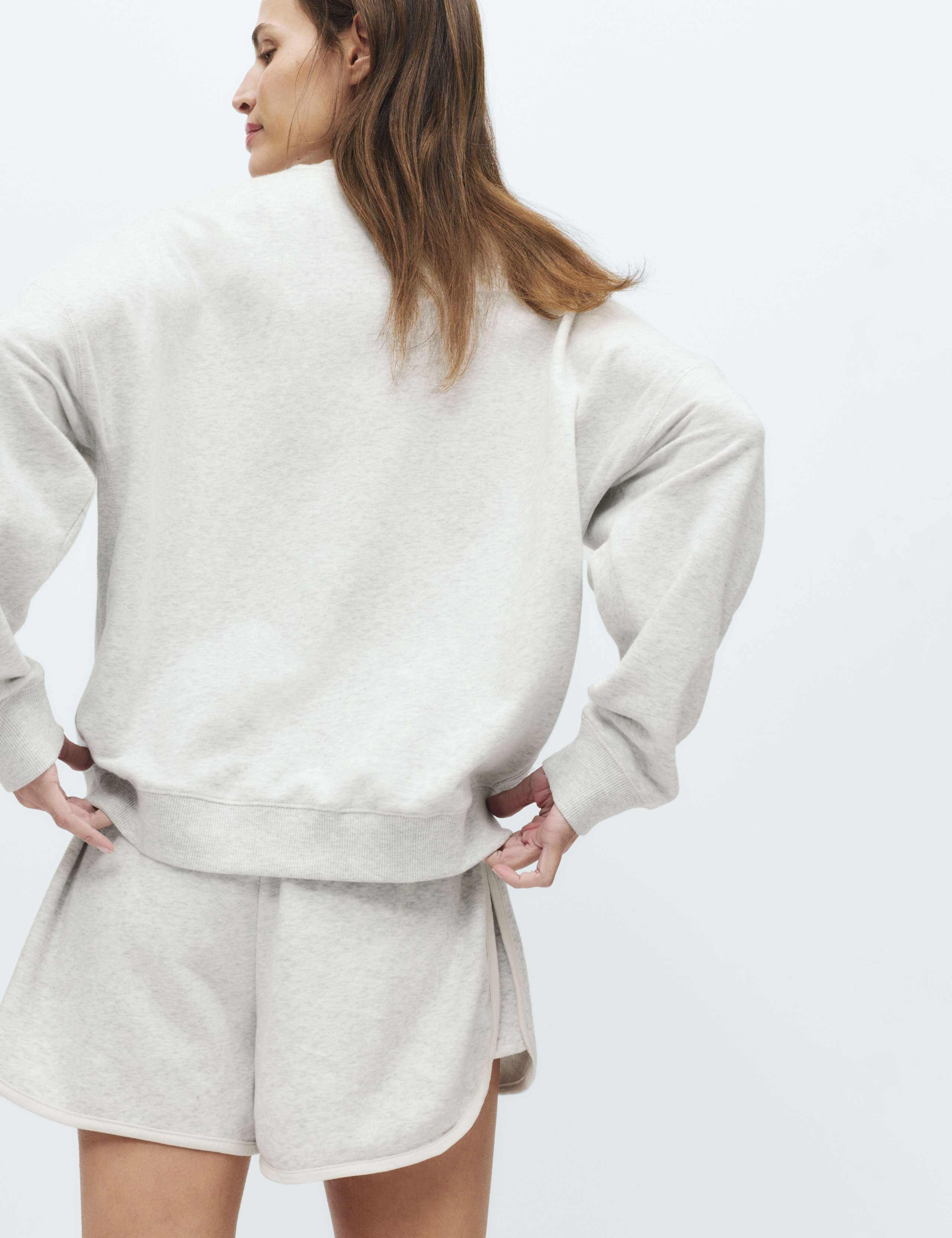 Cotton Rich Embroidered Loopback Sweatshirt & Bottom Set 2 of 5
