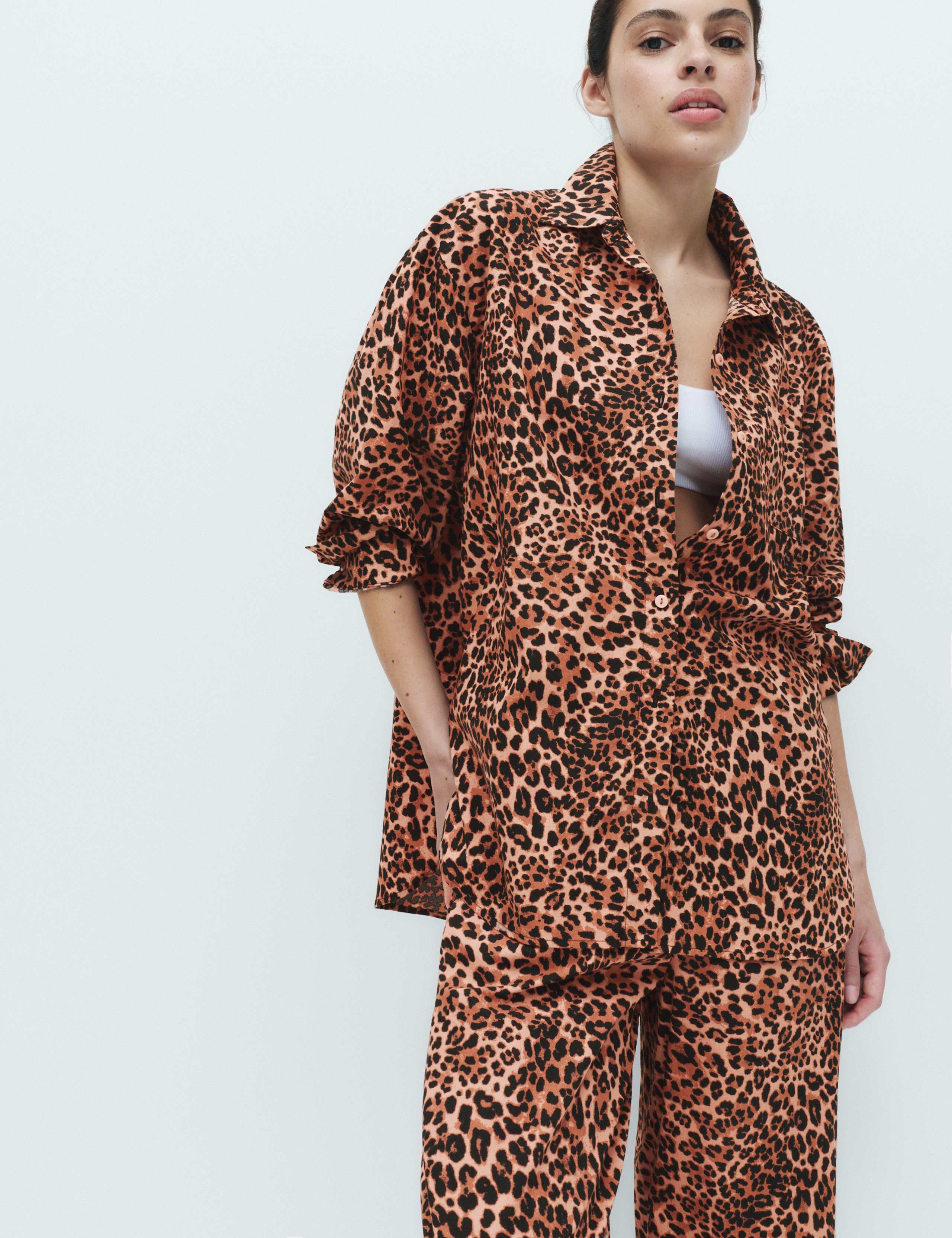 Pure Cotton Animal Print Pyjama Top & Bottom Set 2 of 6