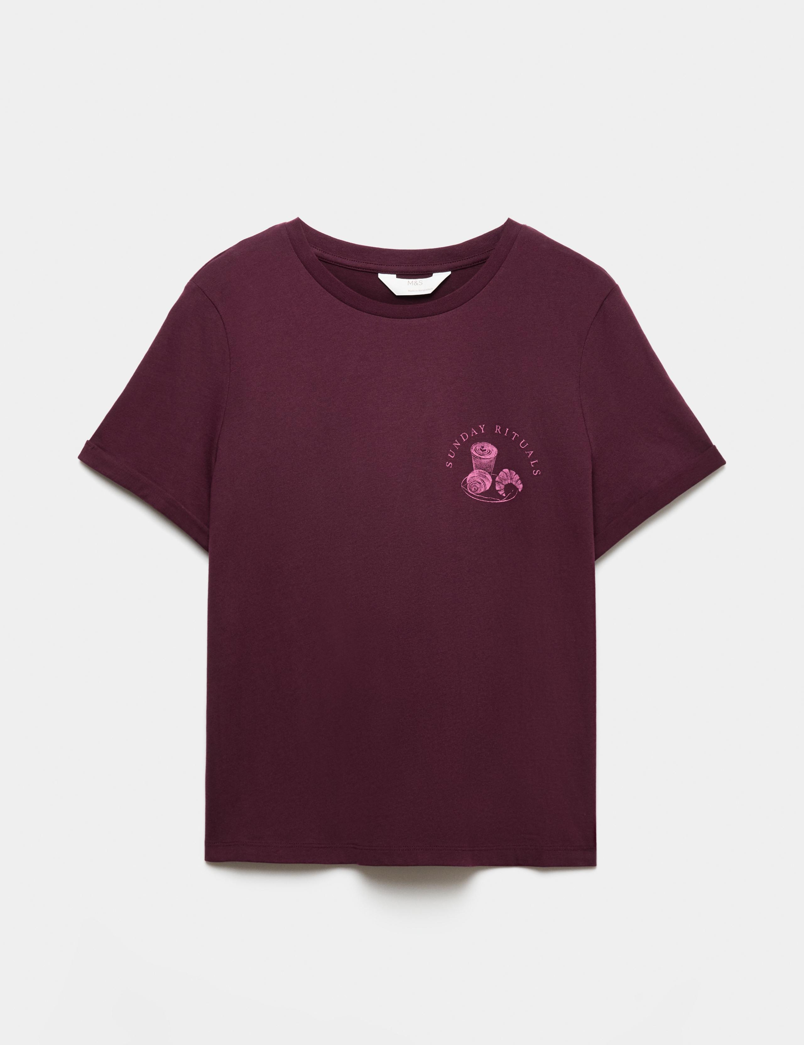 Pure Cotton Printed Short Pyjama Top