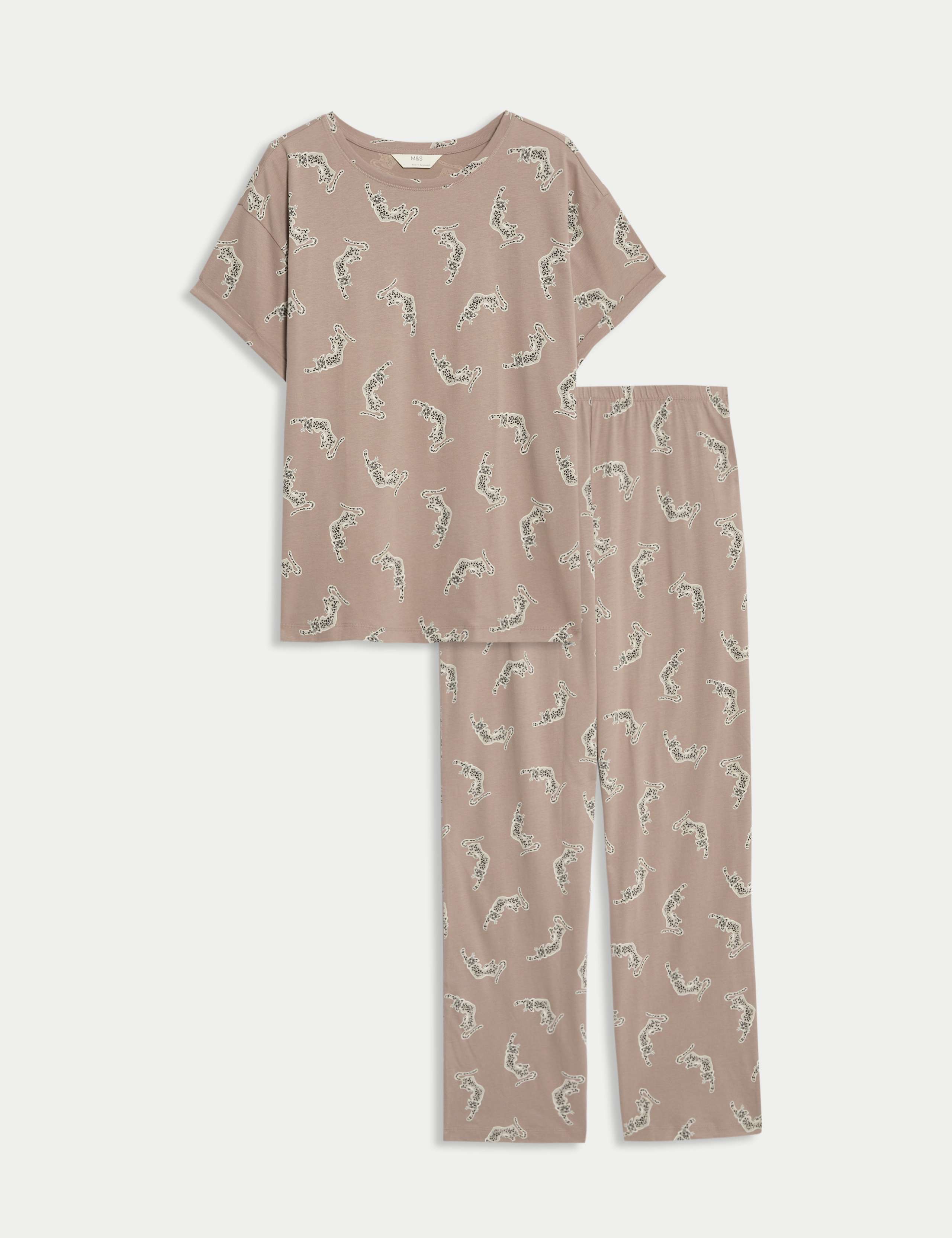 Cotton Rich Printed Pyjama Set