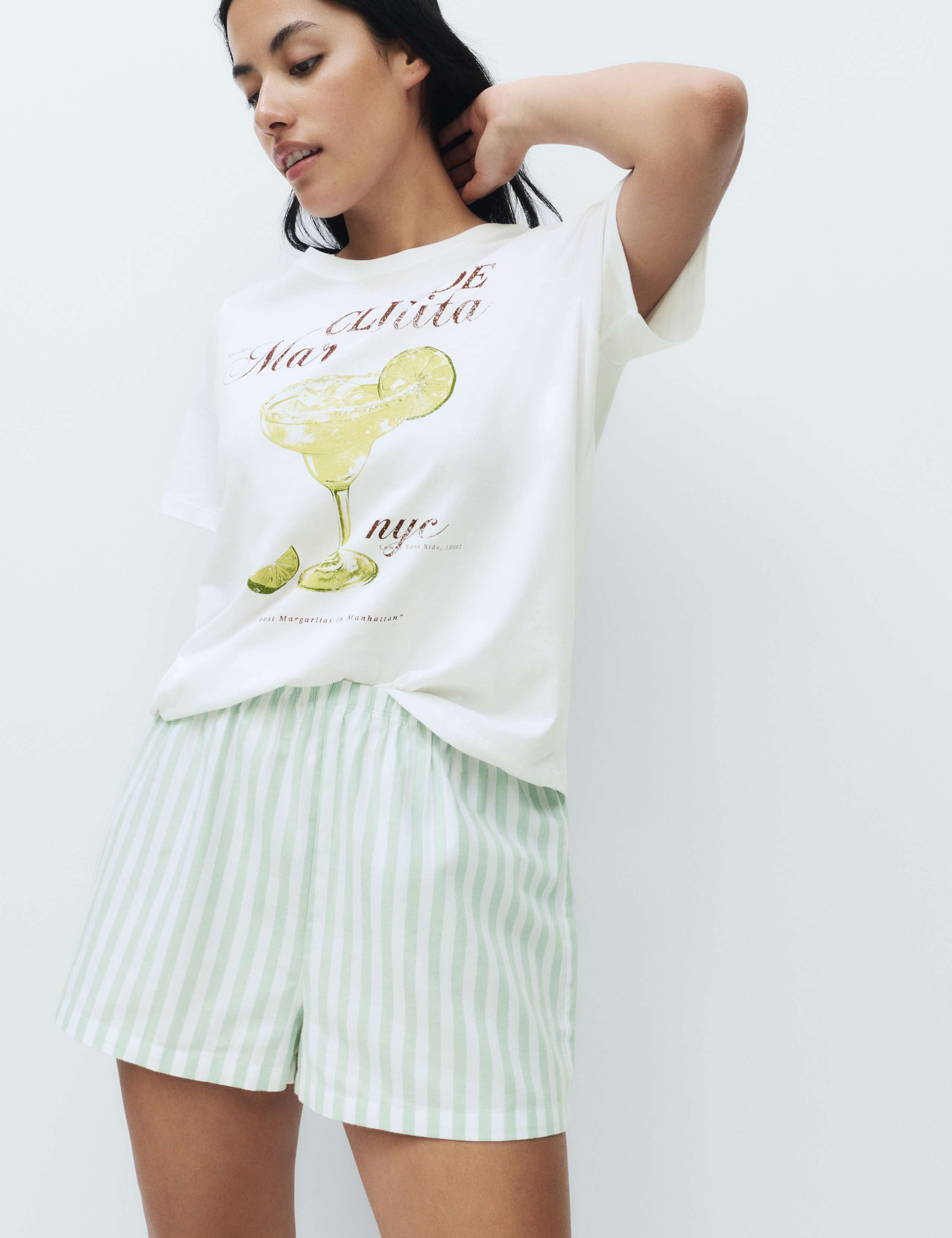 Cotton Rich Printed Shortie Set