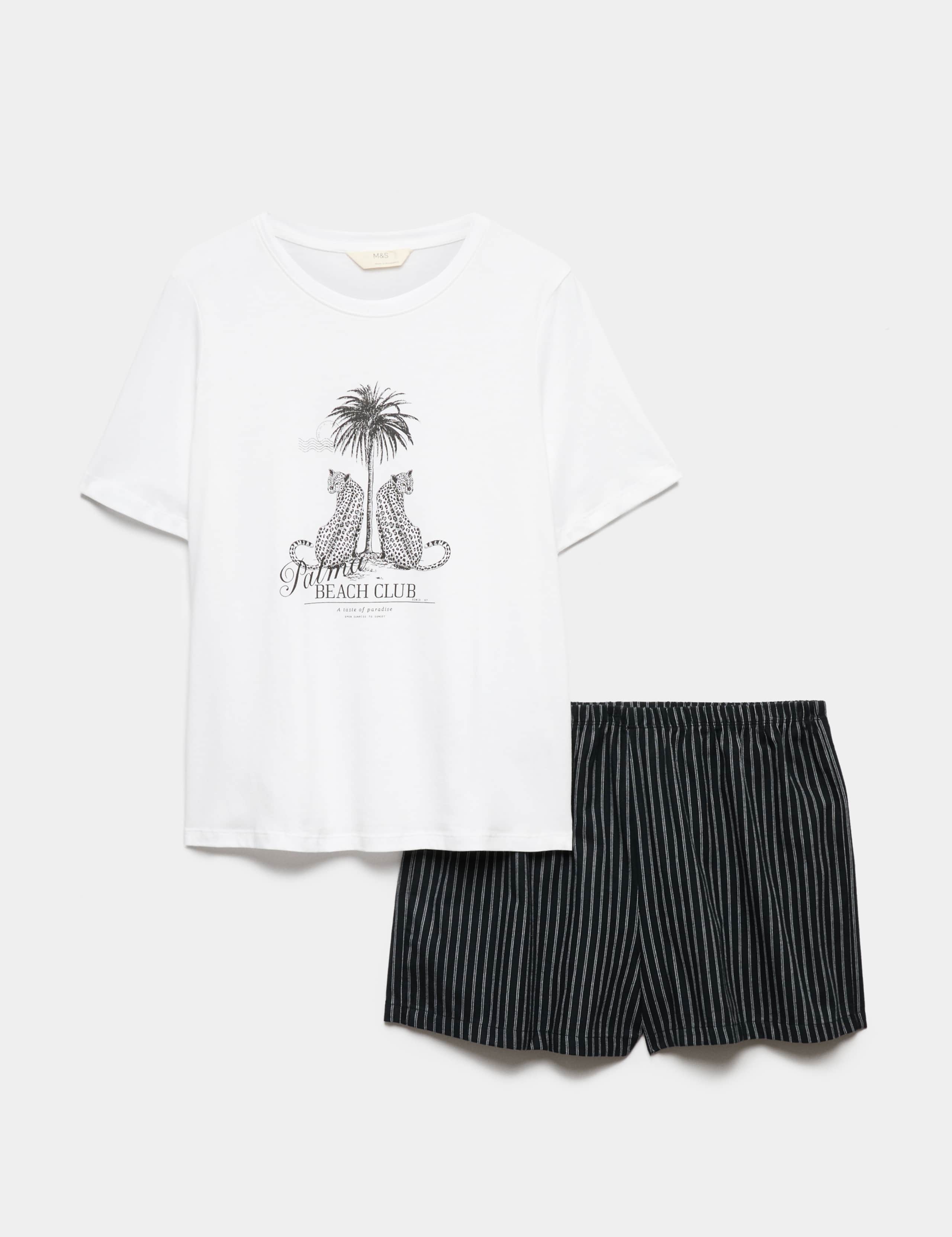 Cotton Rich Printed Shortie Set