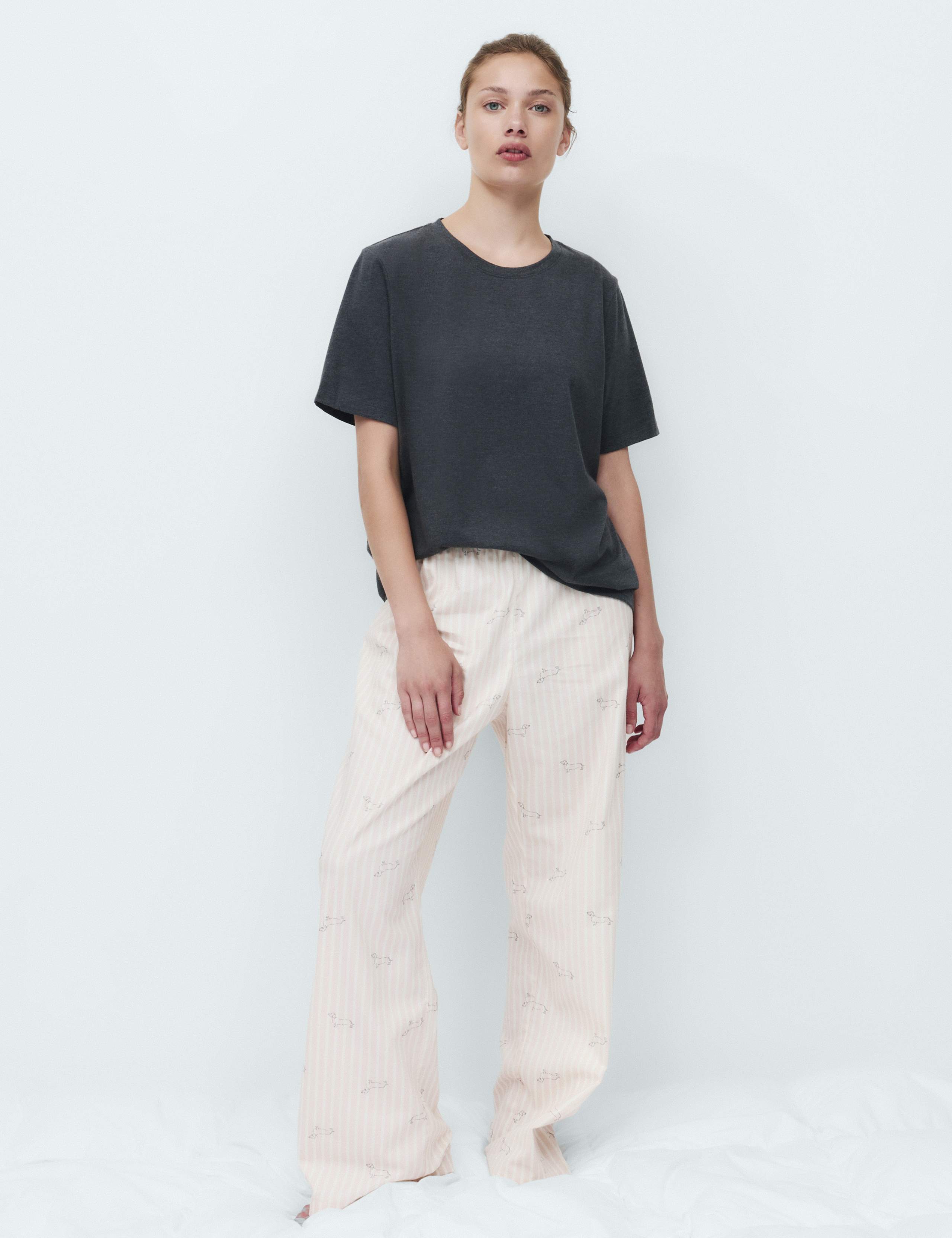 Cotton Rich Printed Pyjama Set