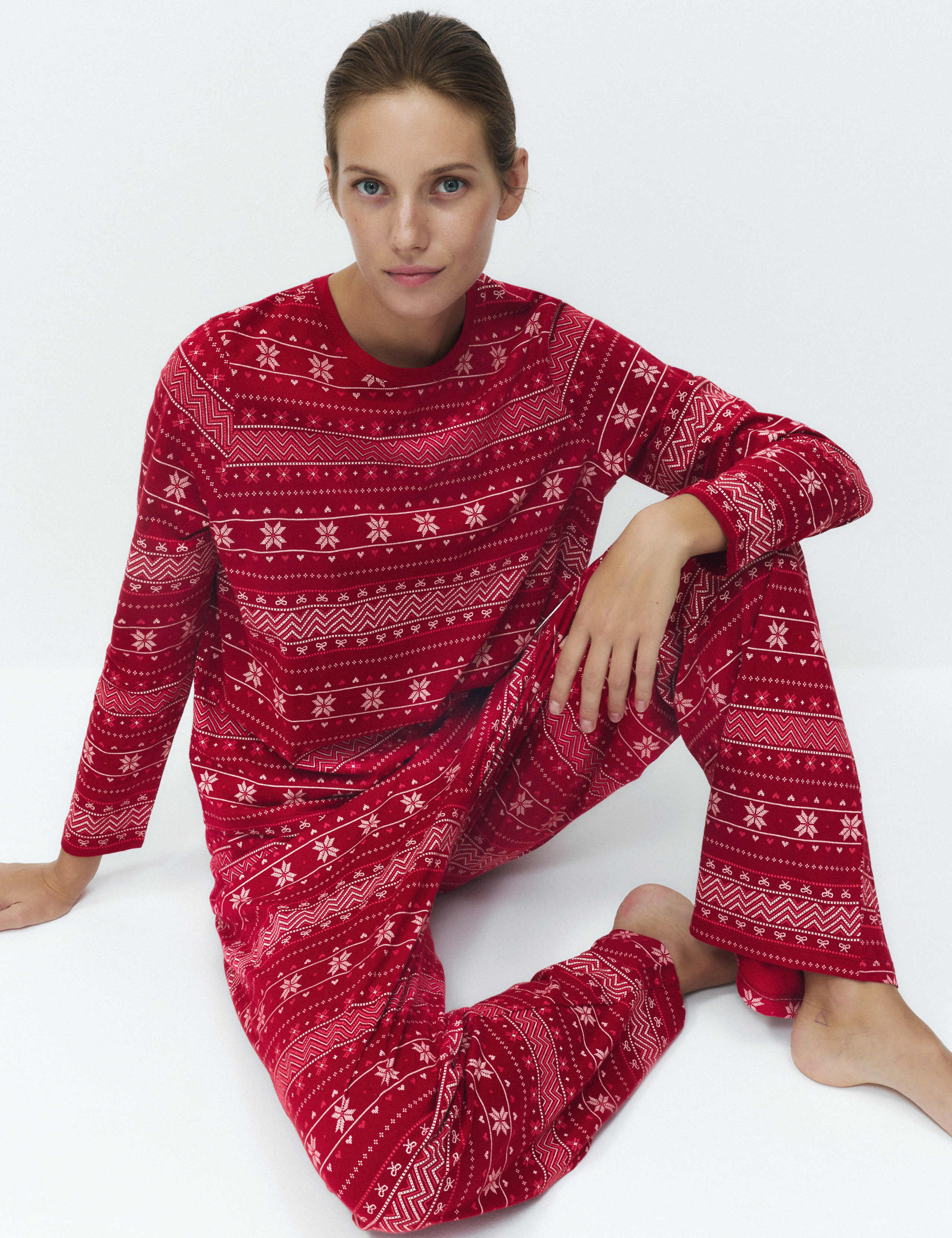Pure Cotton Printed Pyjama Set