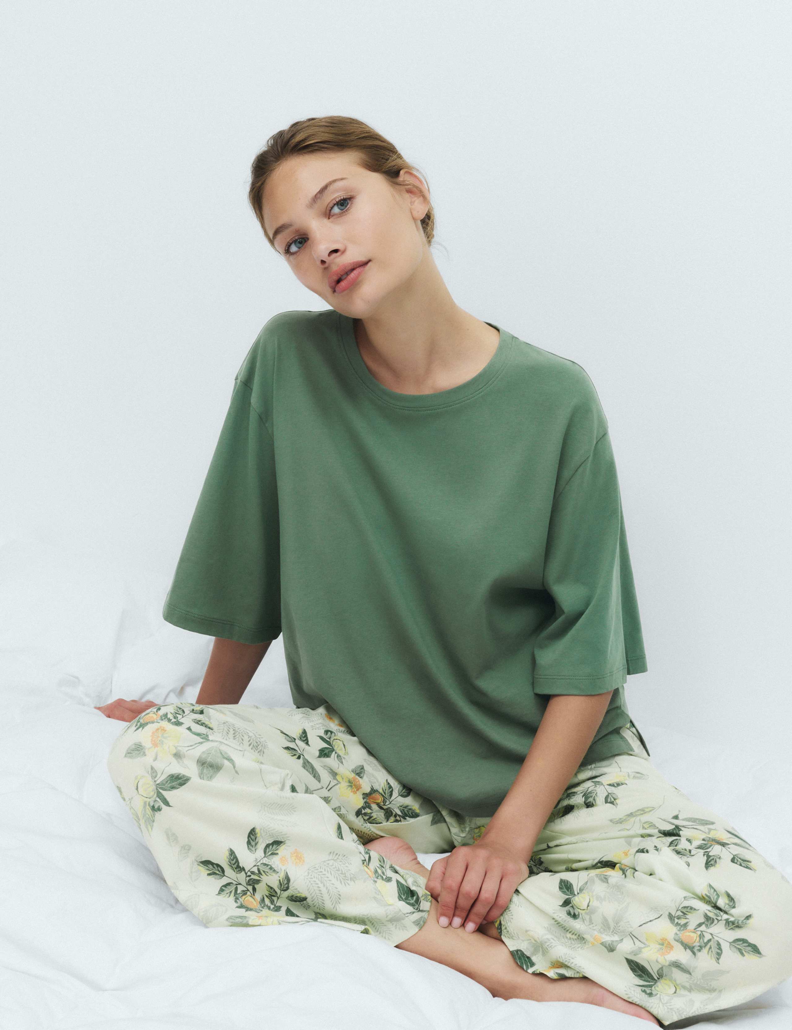 Pure Cotton Printed Drop Shoulder Pyjama Set