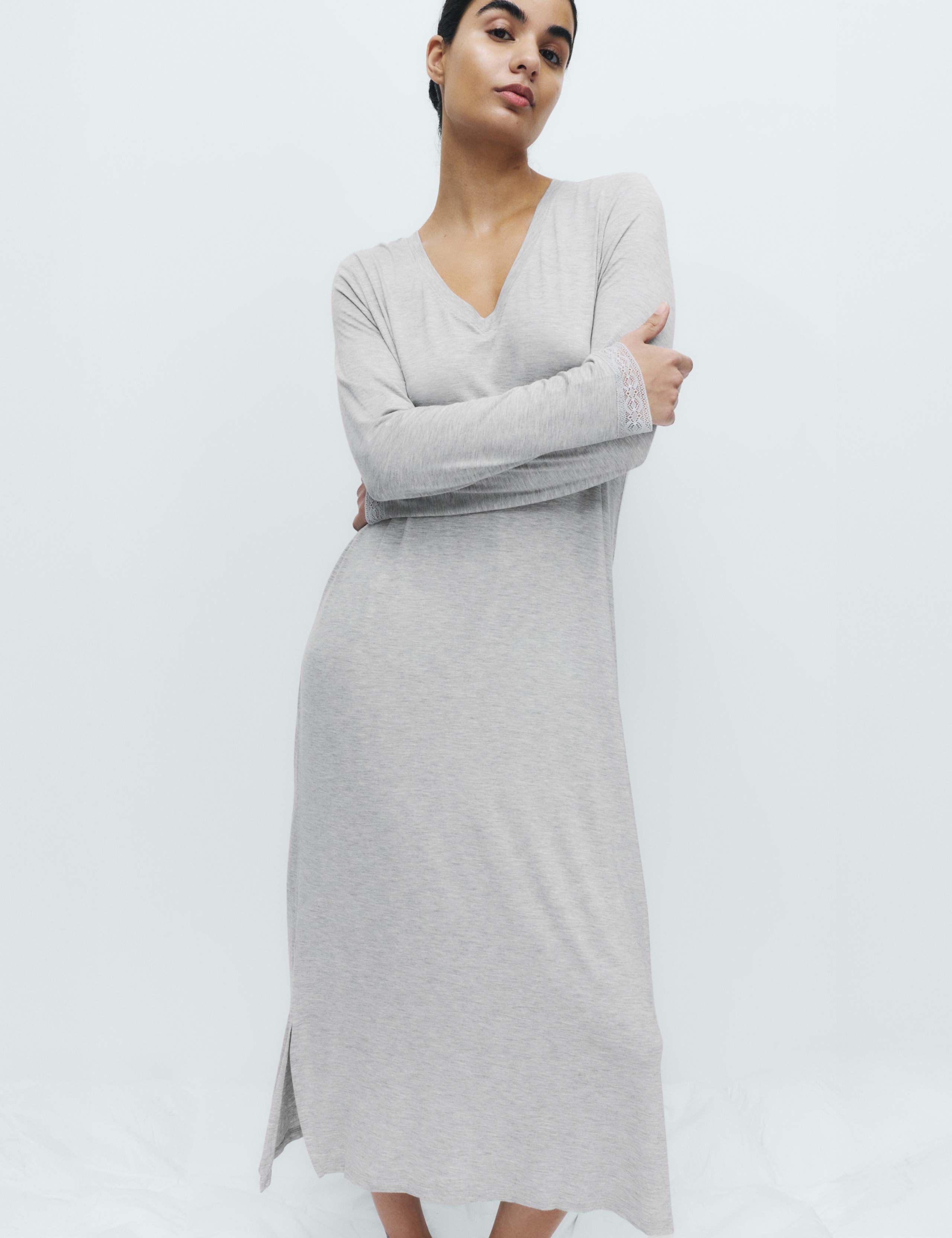 Lace Trim Nightdress