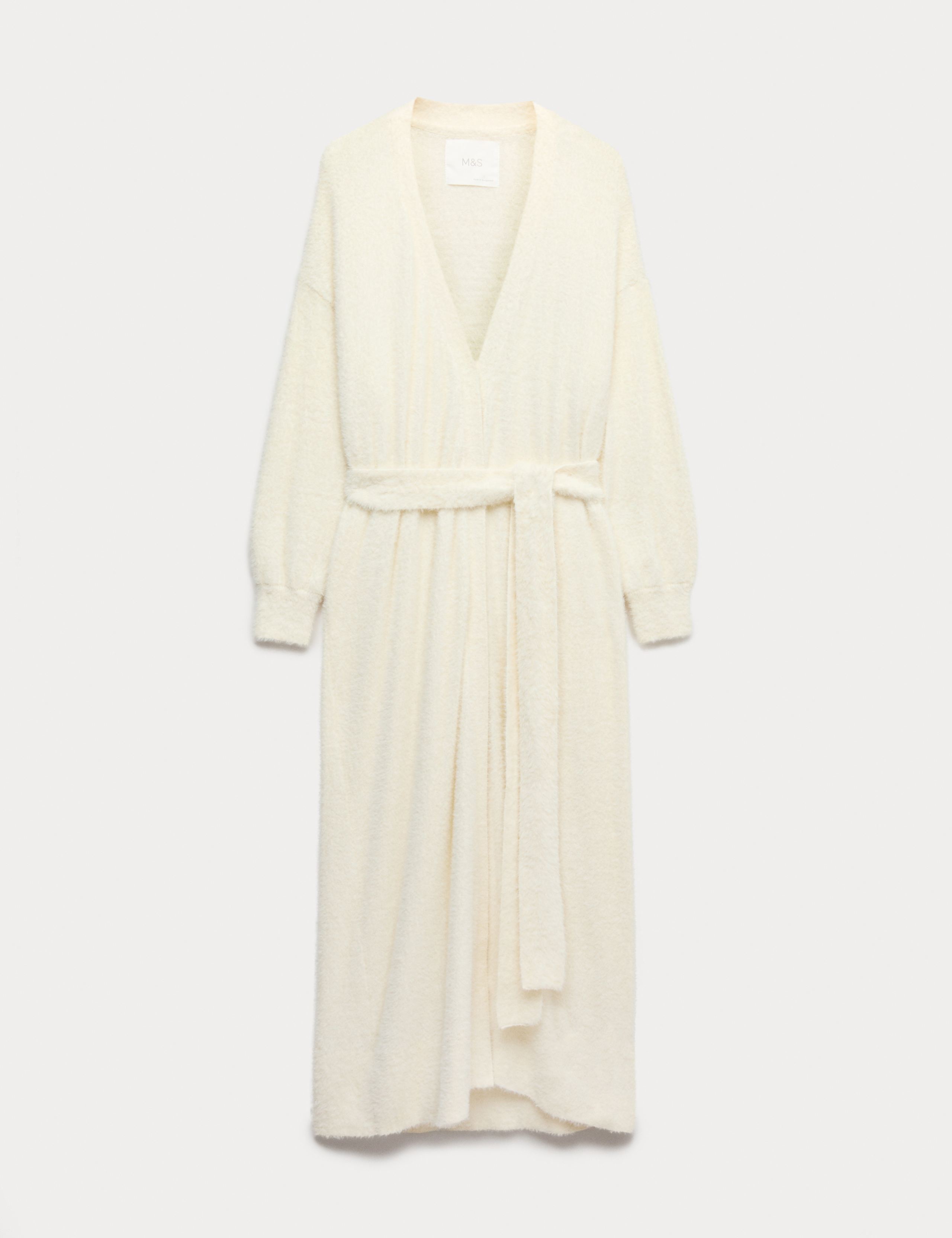 Feather Knit Tie Wrap