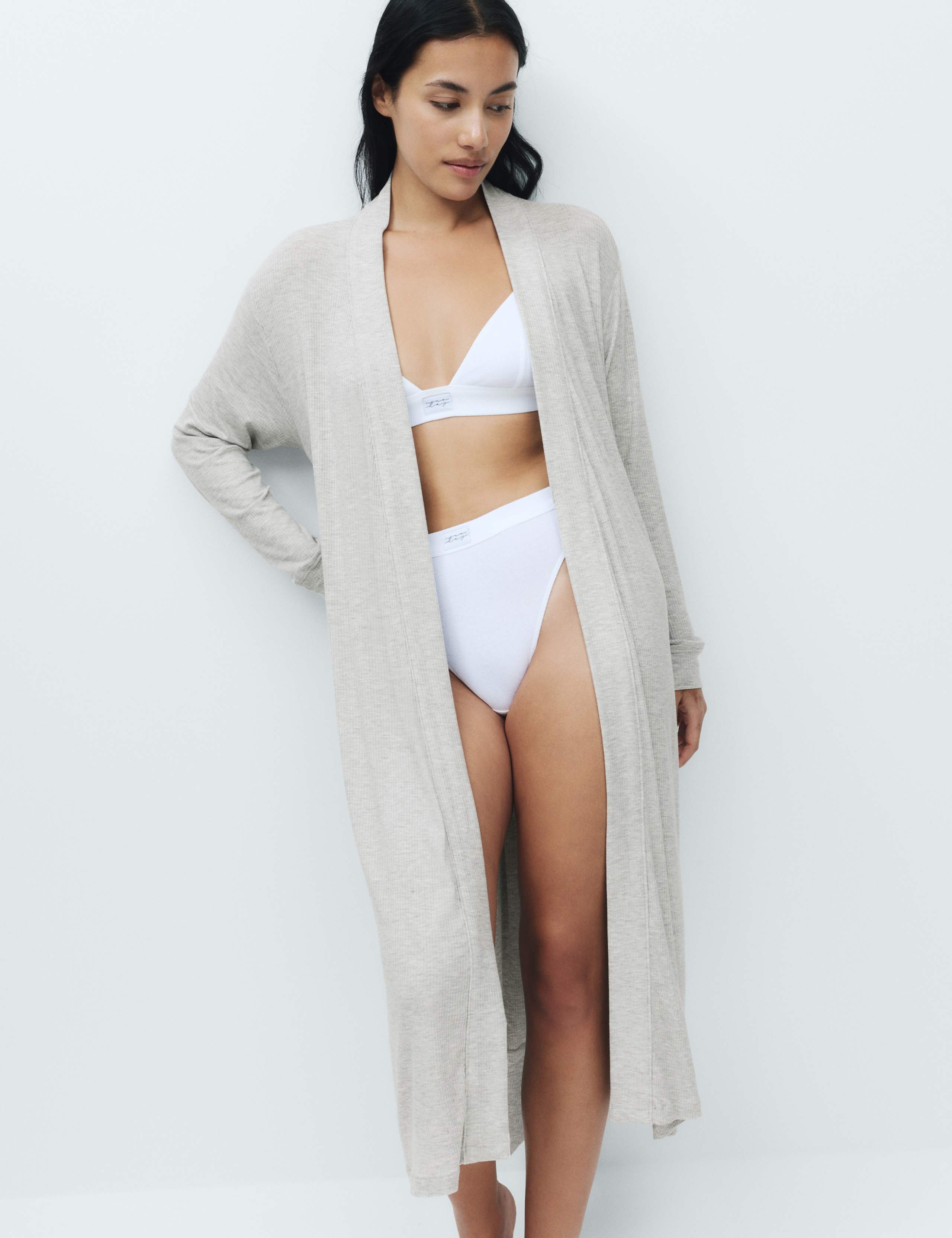 Modal Rich Ribbed Long Wrap