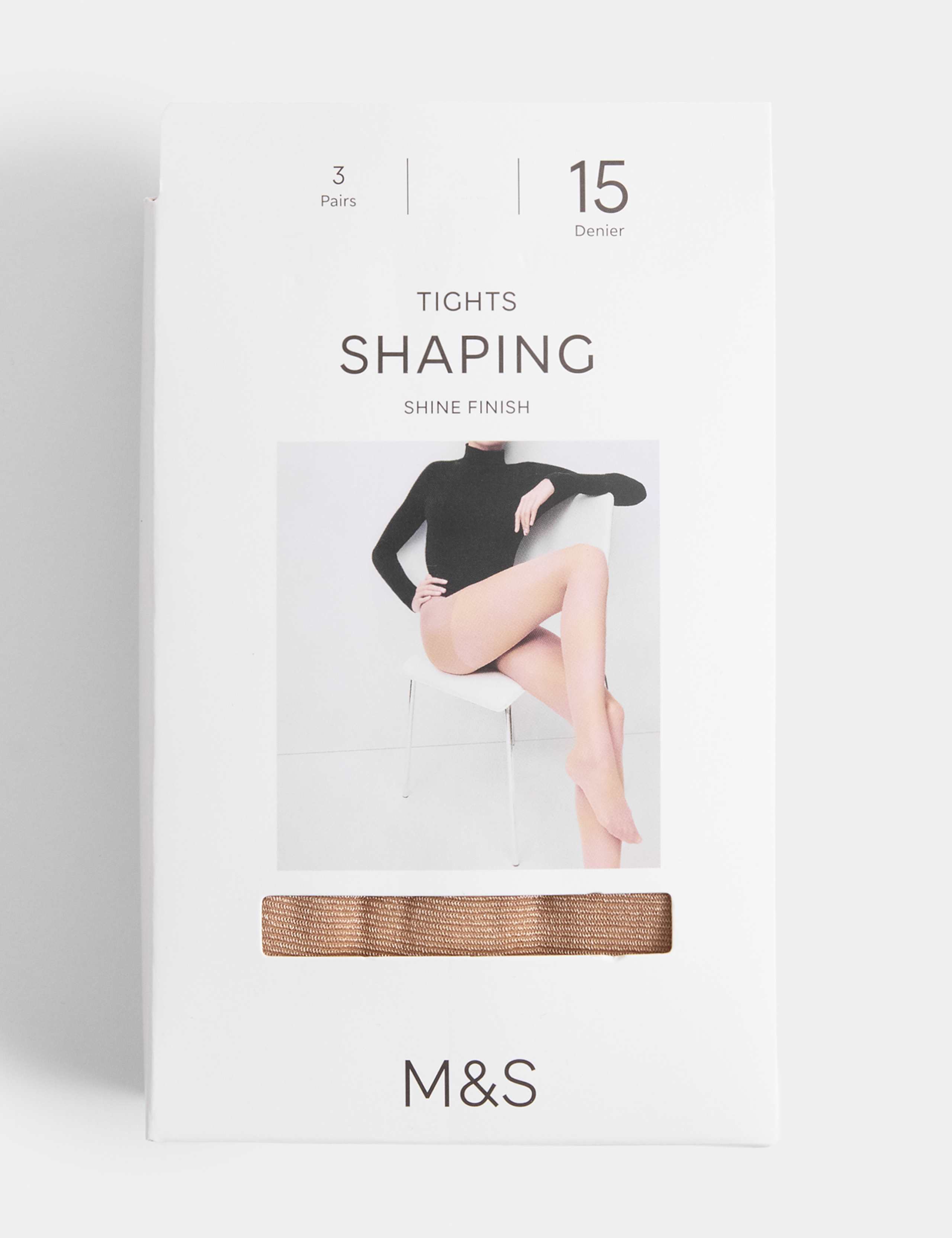 3 Pack 15 Denier Body Shaping Tights