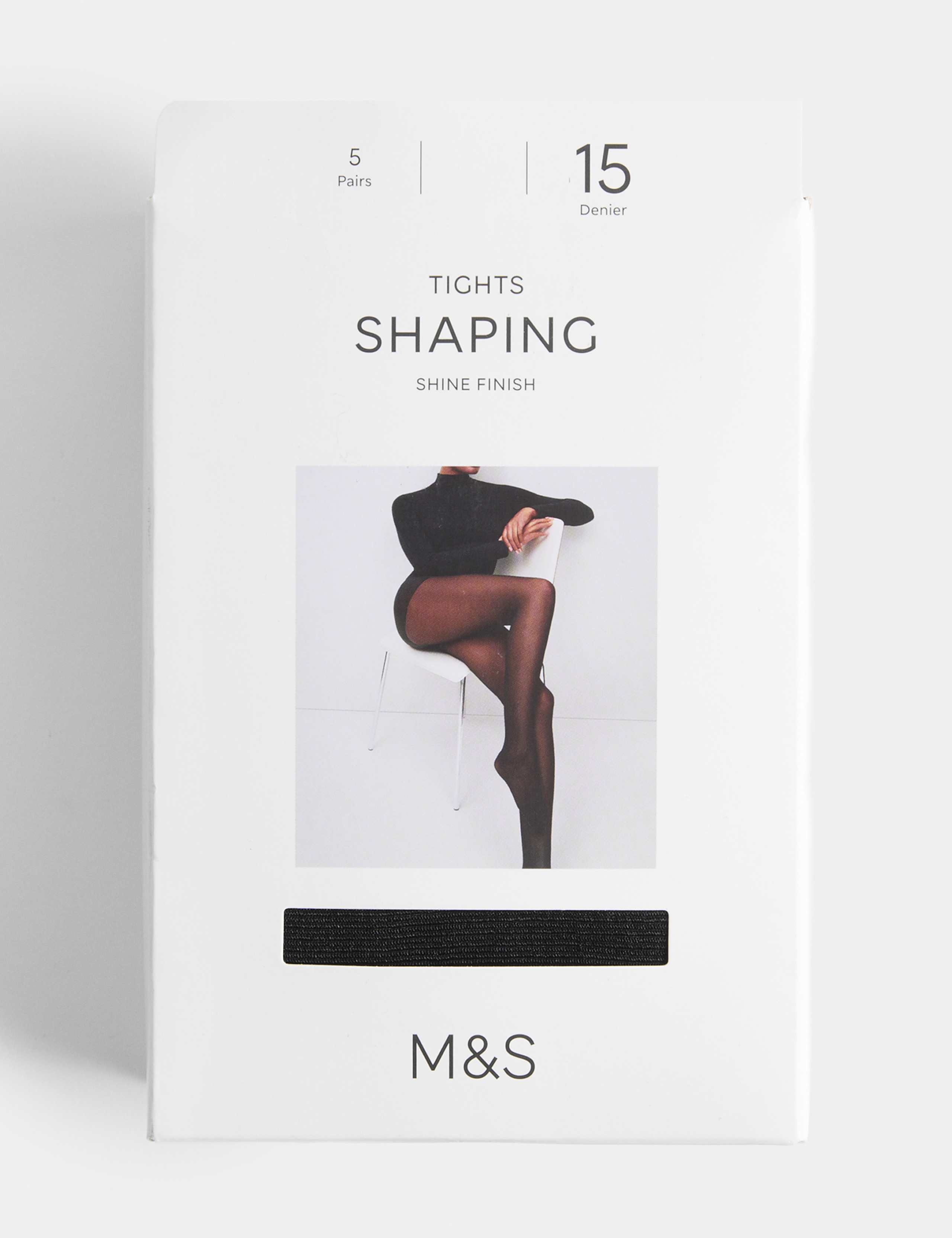 5 Pack 15 Denier Body Shaping Tights