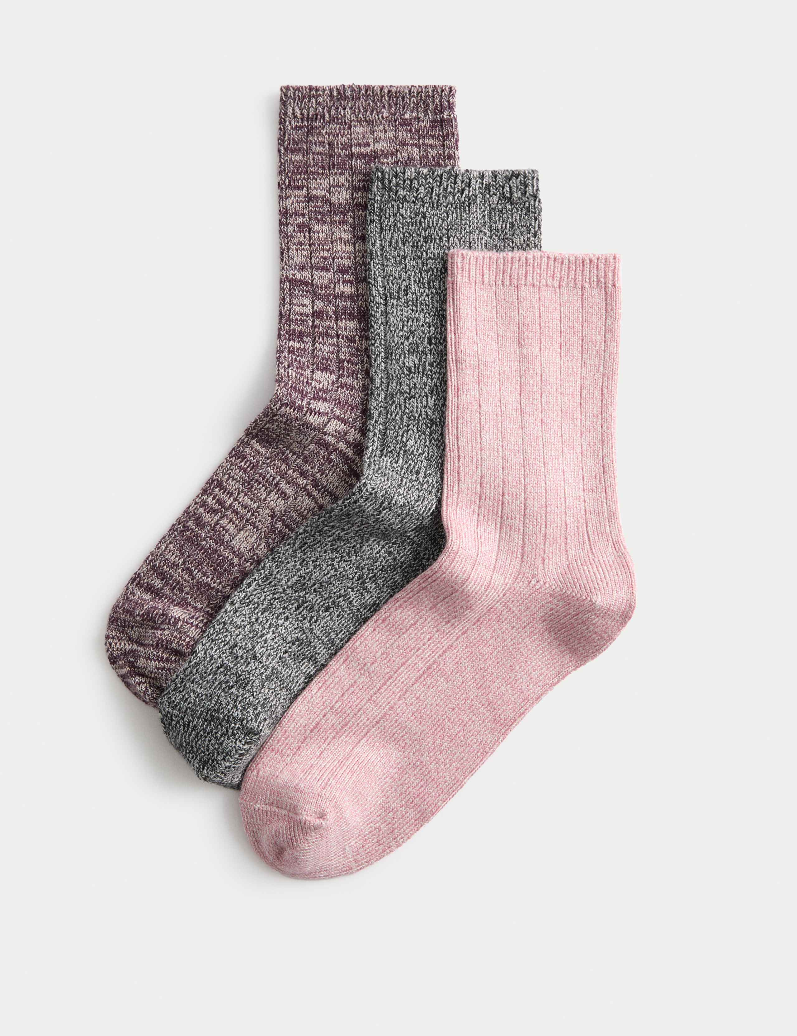 3pk Sumptuously Soft™ Thermal Crew Socks