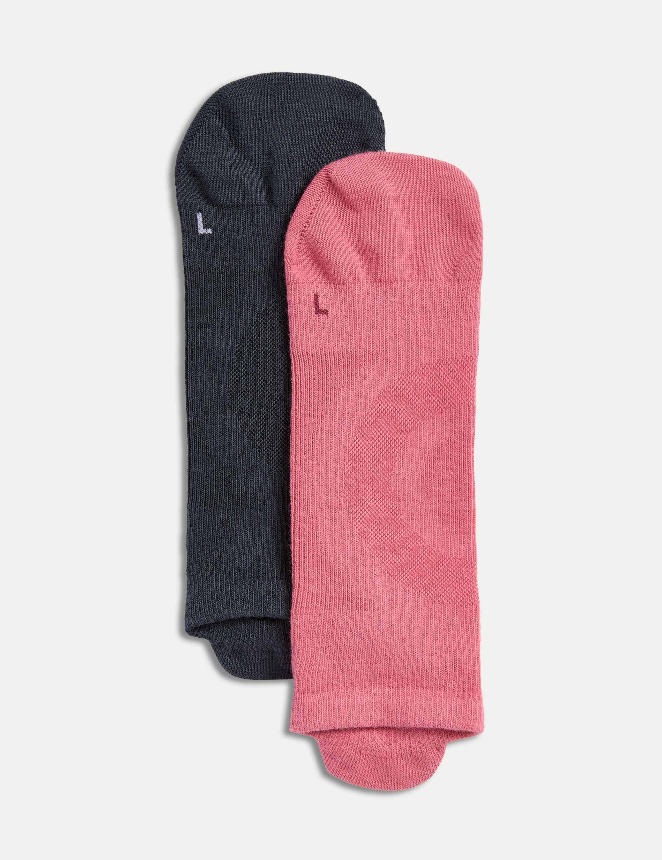 2pk Cotton Blend Yoga Socks