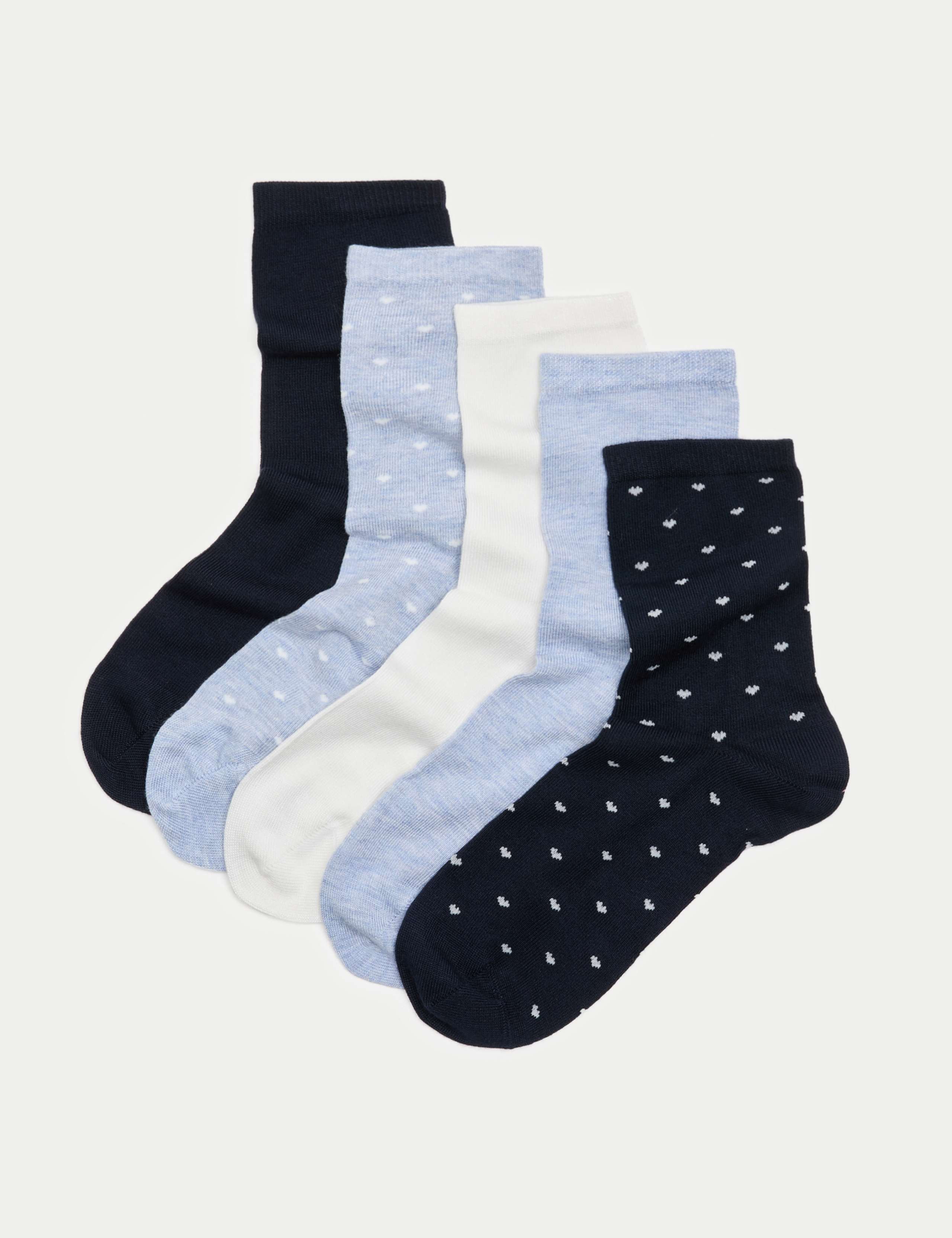 5pk Super Soft Ankle High Socks
