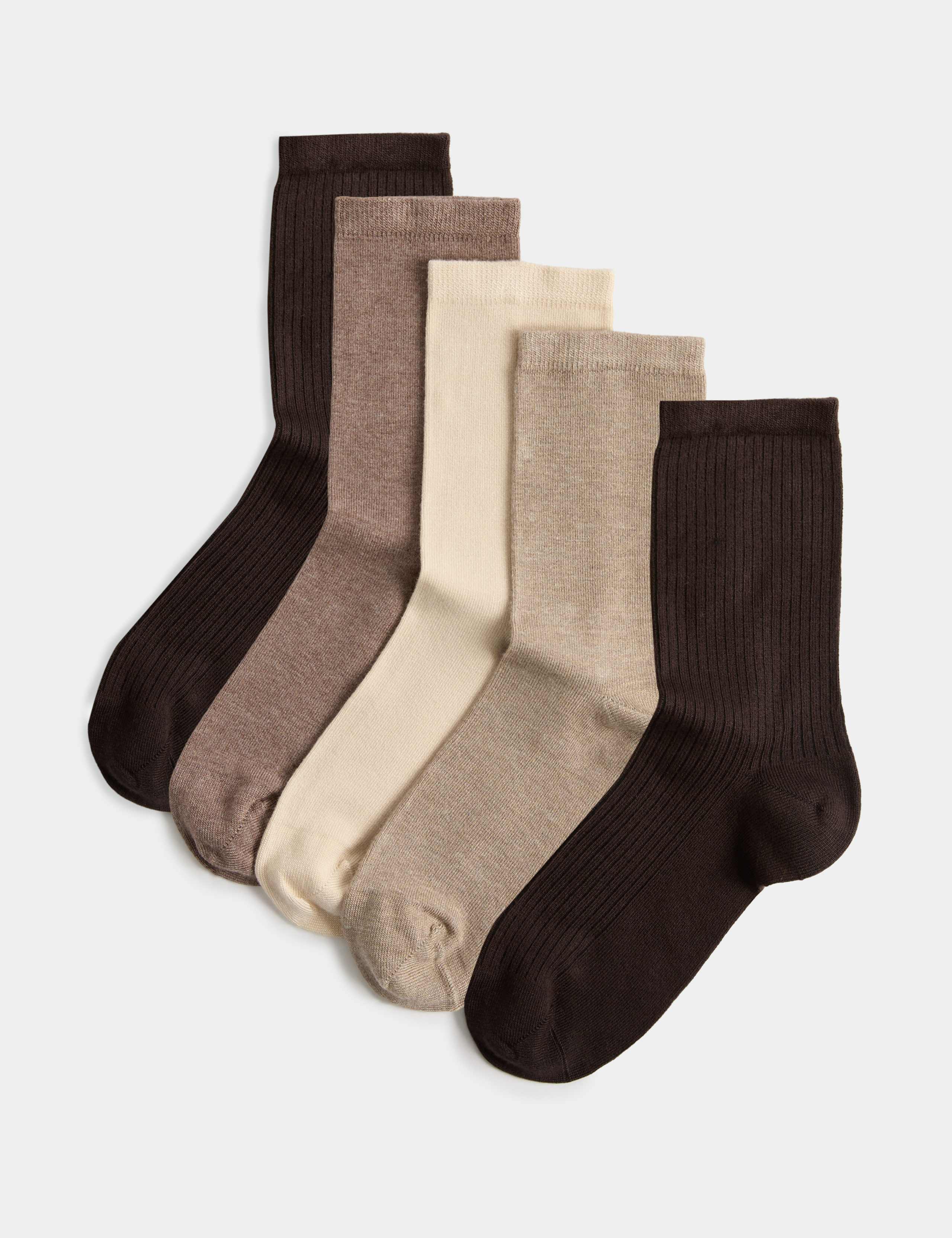 5 Pack Supersoft Ankle High Socks