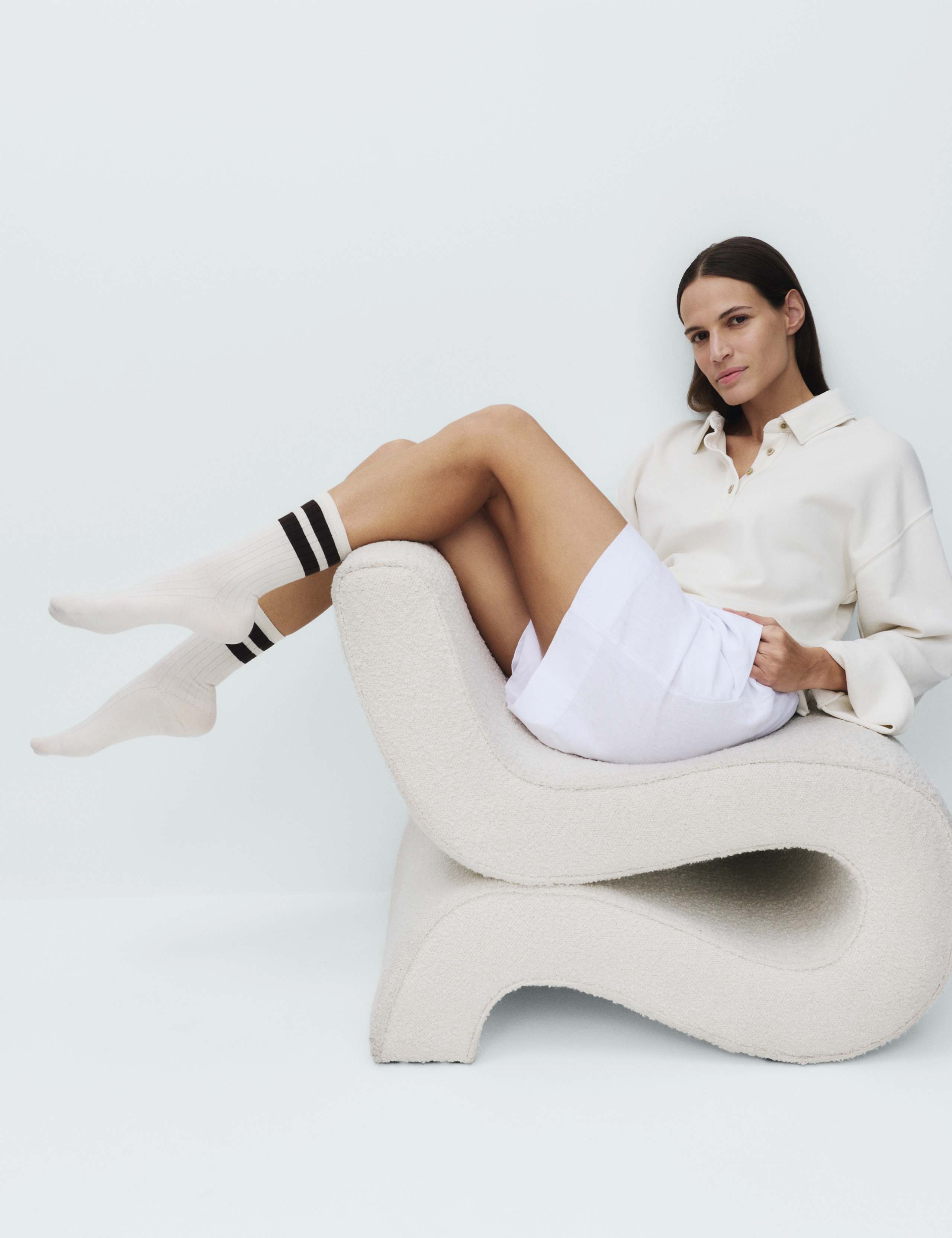 2 Pack Cotton Rich Ribbed Crew Socks