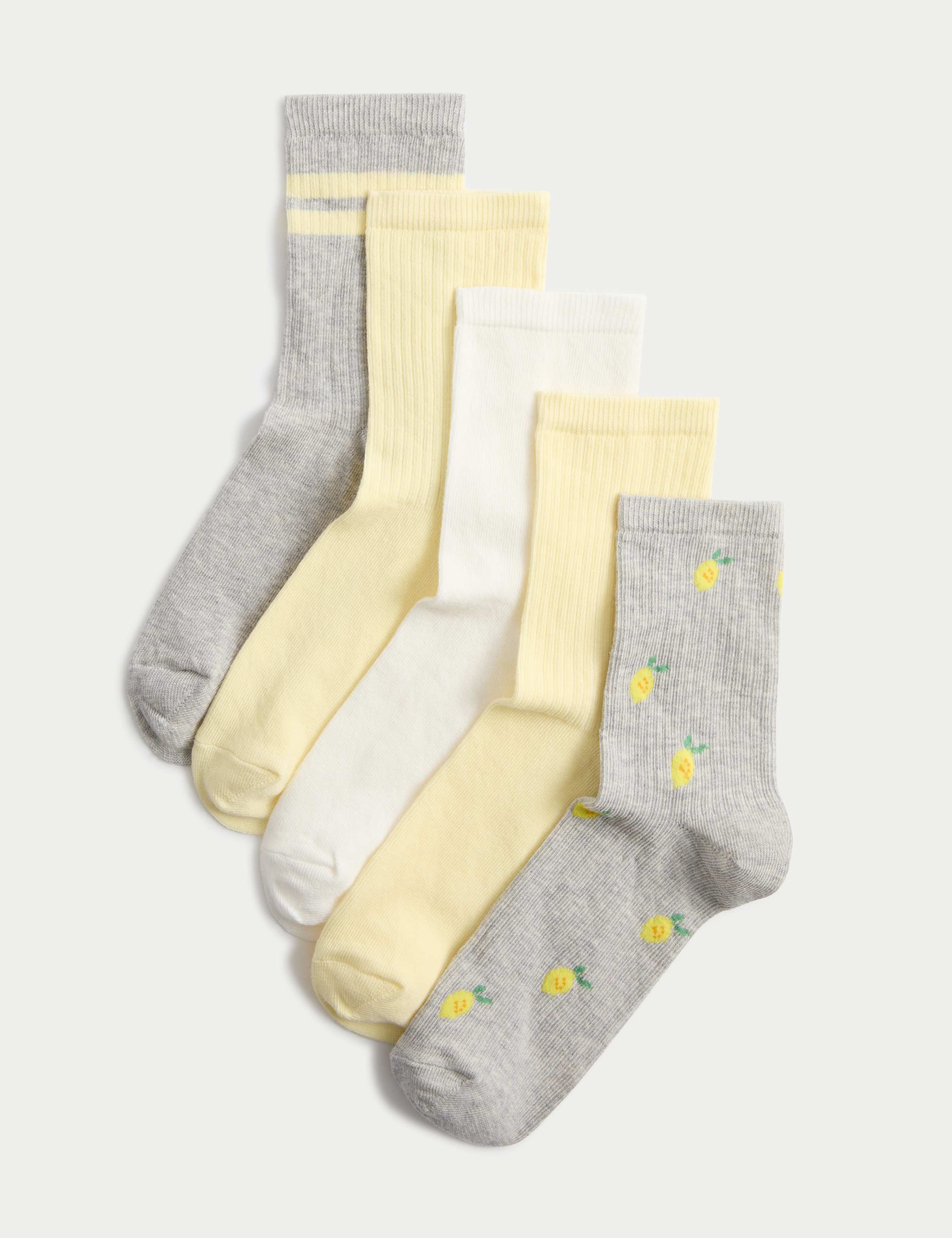 5 Pack Cotton Rich Crew Socks