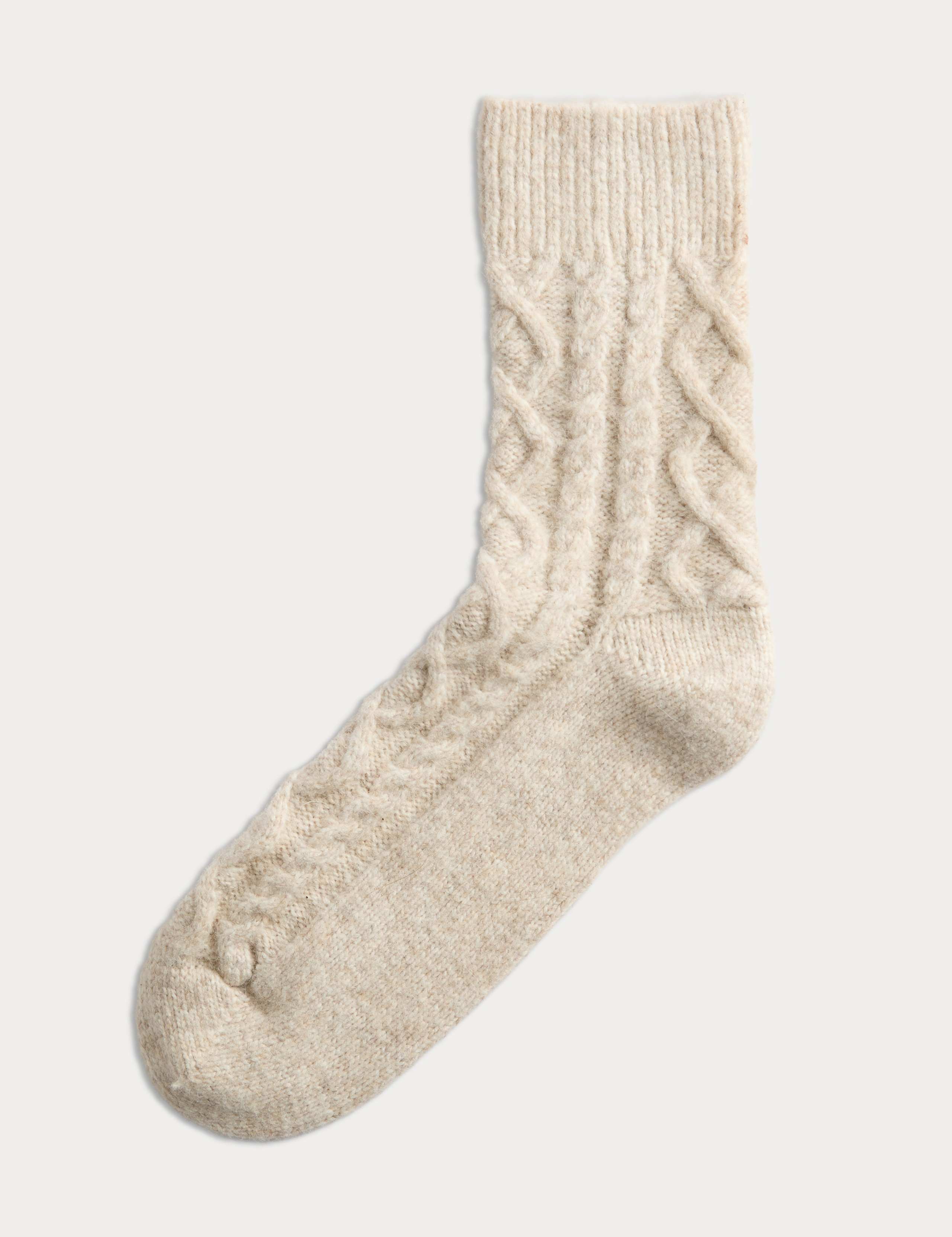Cable Knit Ankle High Socks