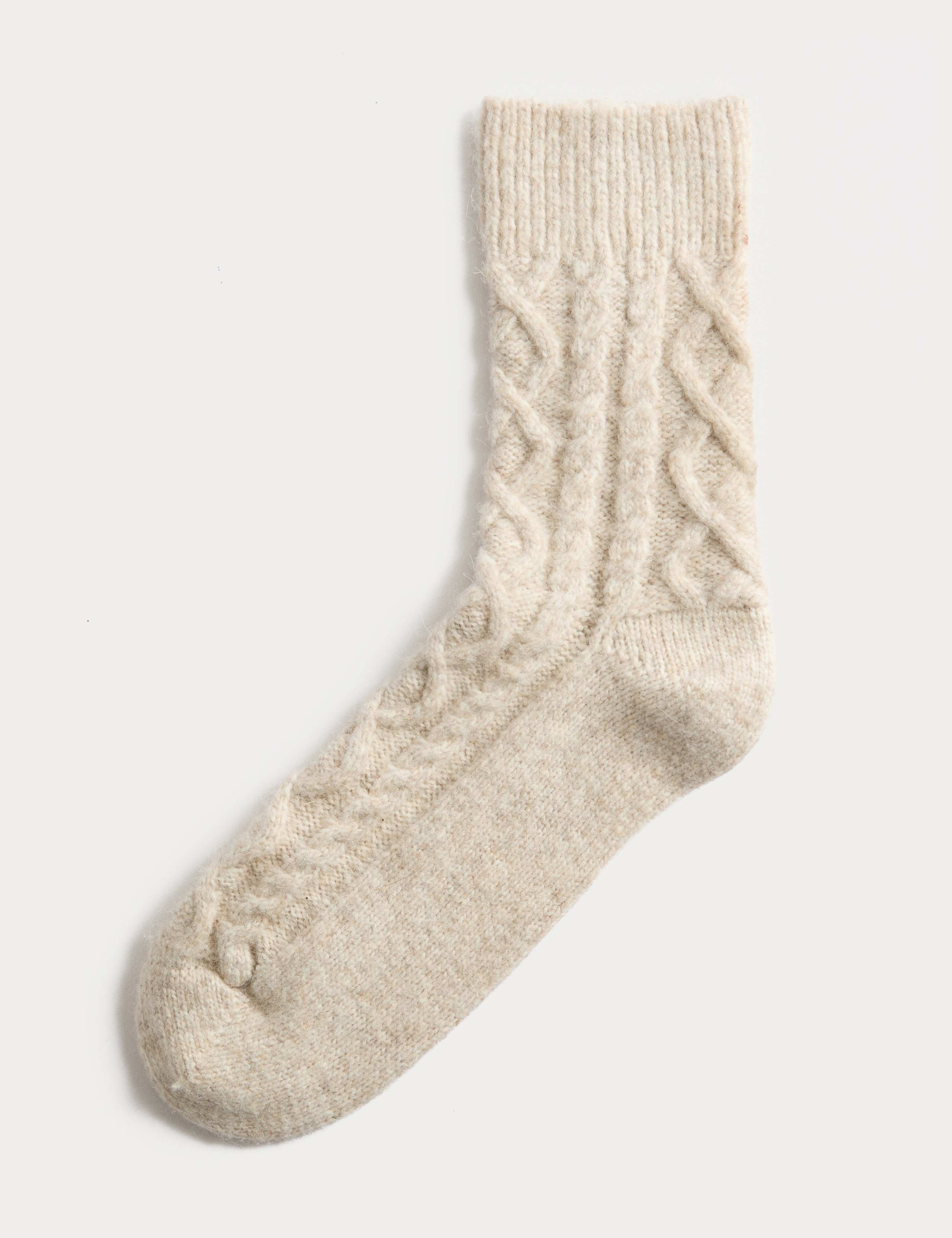Cable Knit Ankle High Socks