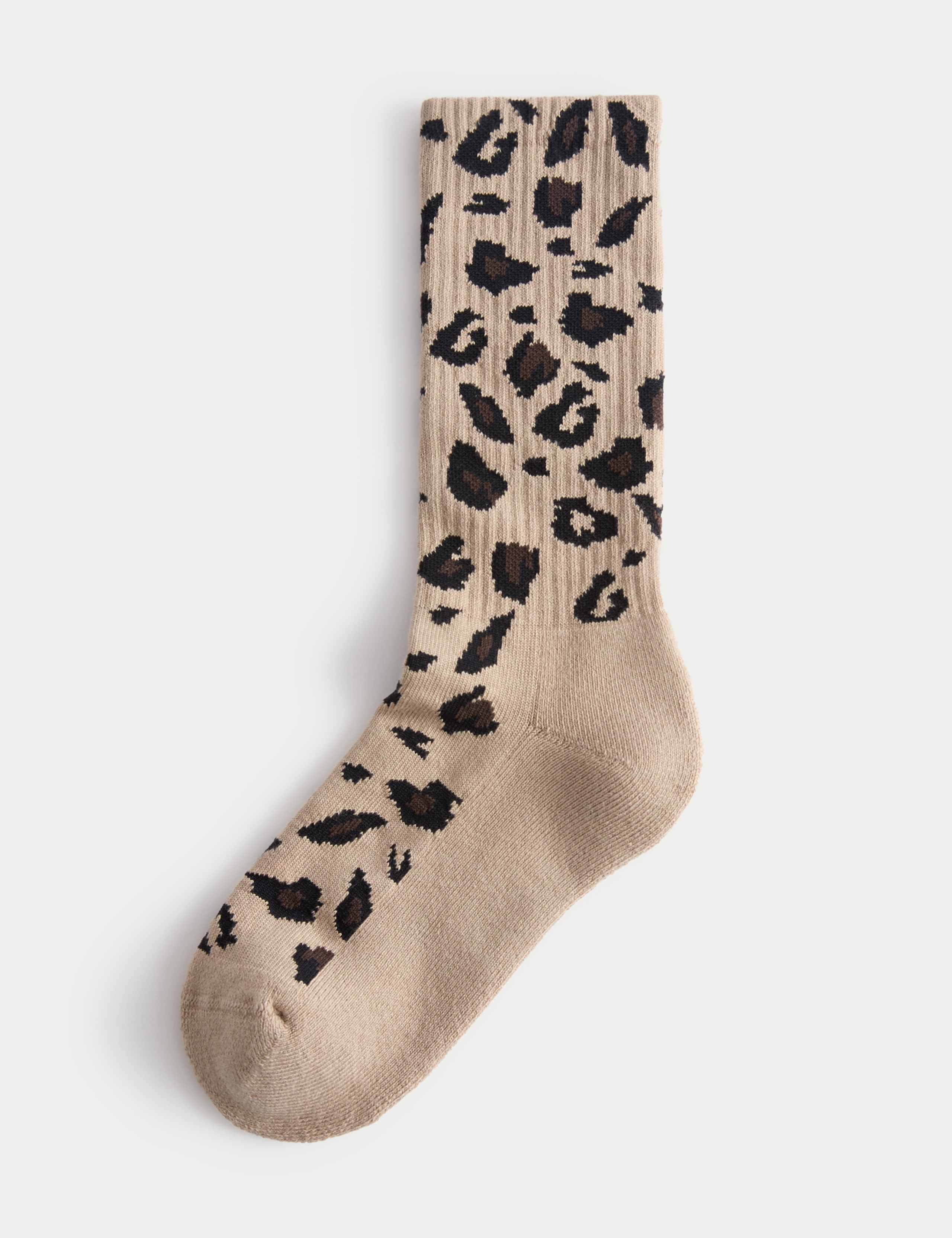 Cotton Rich Patterned Ankle High Socks